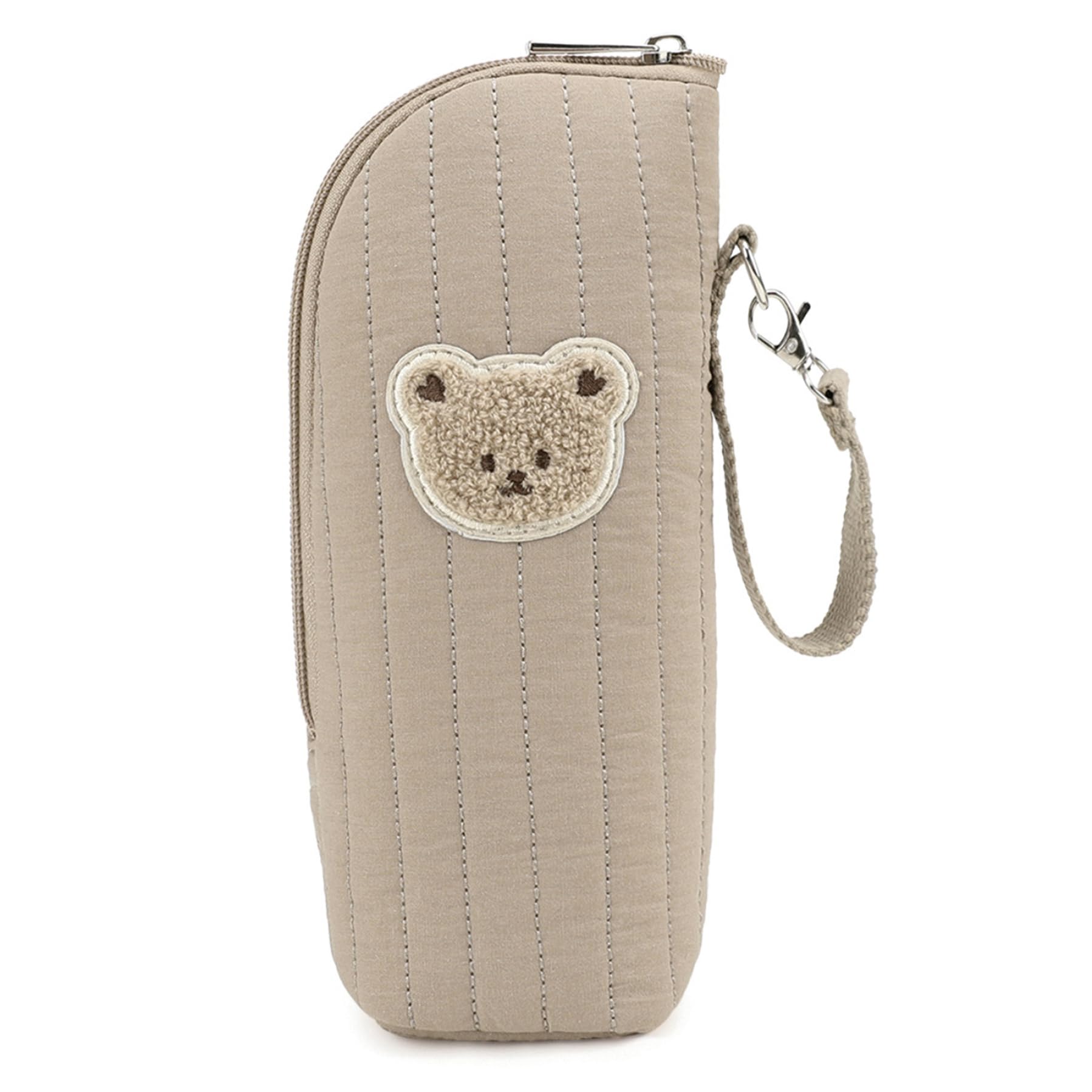 Sac isotherme pour biberon, chauffe-biberon portable avec adorable ours, fourre-tout thermique pour poussette et sac à langer, garde les boissons au chaud ou au frais lors de vos déplacements