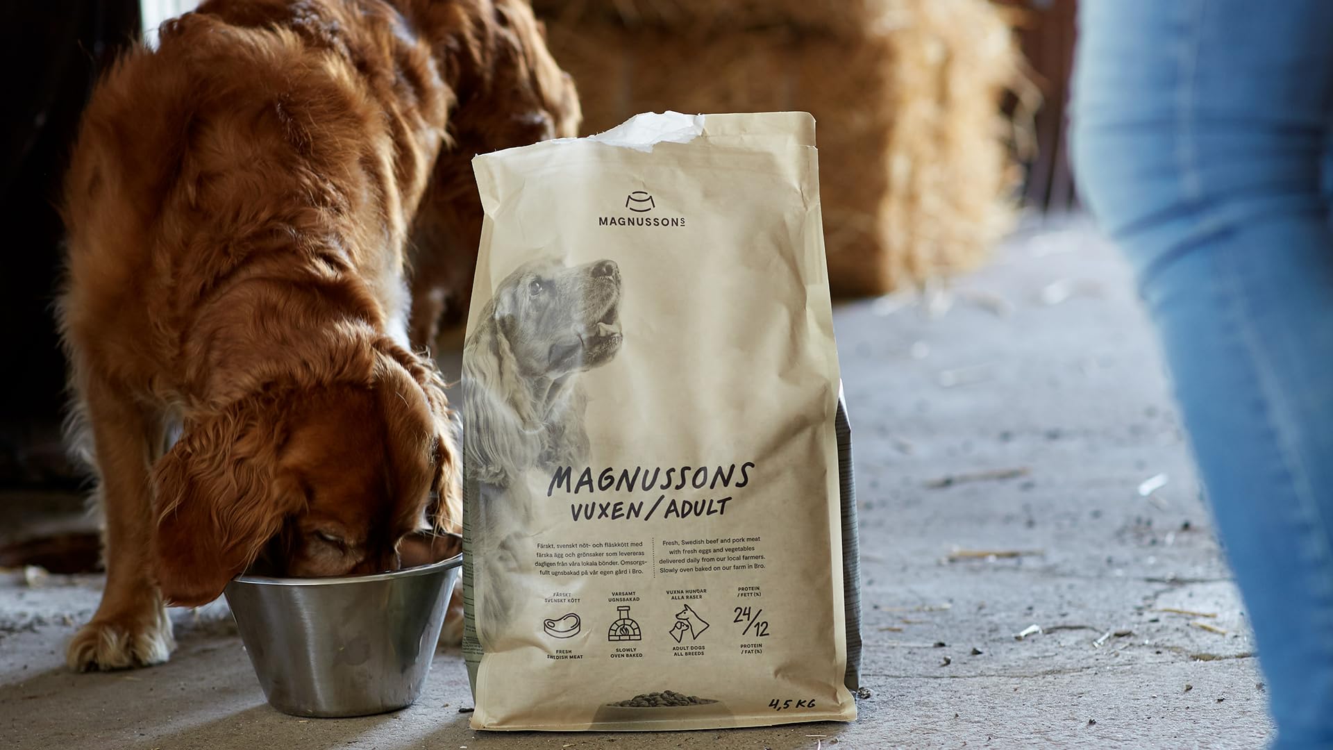 Magnusson Cibo per Cani Adulti per Carne e Biscotti