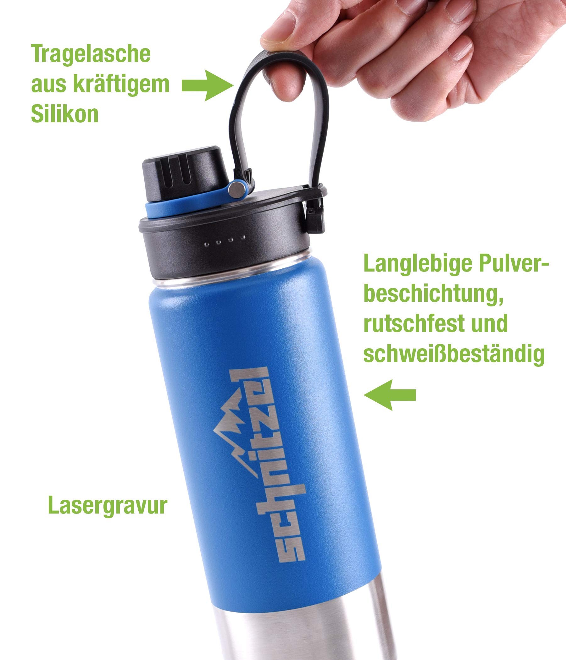SCHNITZEL UJO, Stainless Steel Water Bottle, Children's Thermal Bottle, Leakproof, Double-Layered Insulation - Image 3