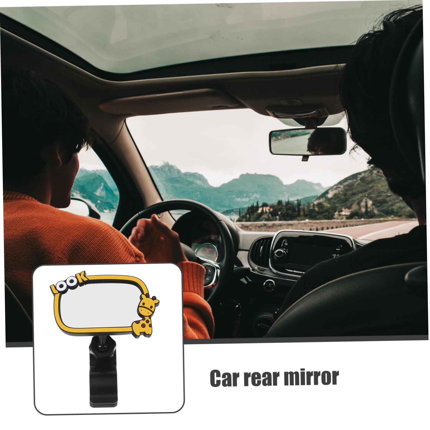 Yardwe 4 Pezzi Specchi Di Retrovisore Interni Ed Esterni Specchio Posto a Sedere Posteriore Visualizzazione Auto Visione Specchietti Retrovisori Child Mirror Gomma Da Cancellare