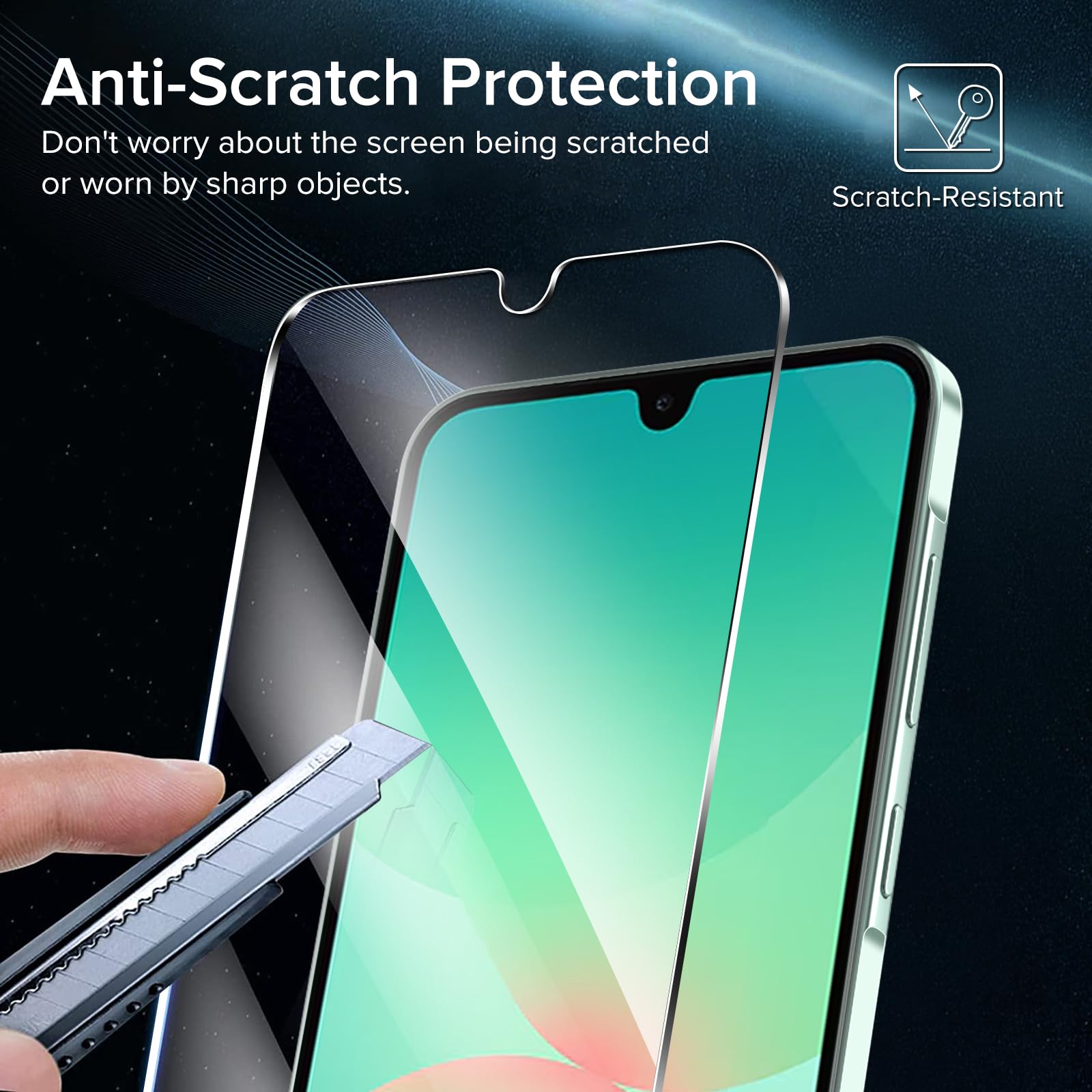 iVoler Pellicola Vetro Temperato per Samsung Galaxy A26 5G, con Strumenti di Installazione, Pellicola Protettiva Anti Graffio, Durezza 9H, HD Trasparente, Senza Bolle, 2 Pezzi