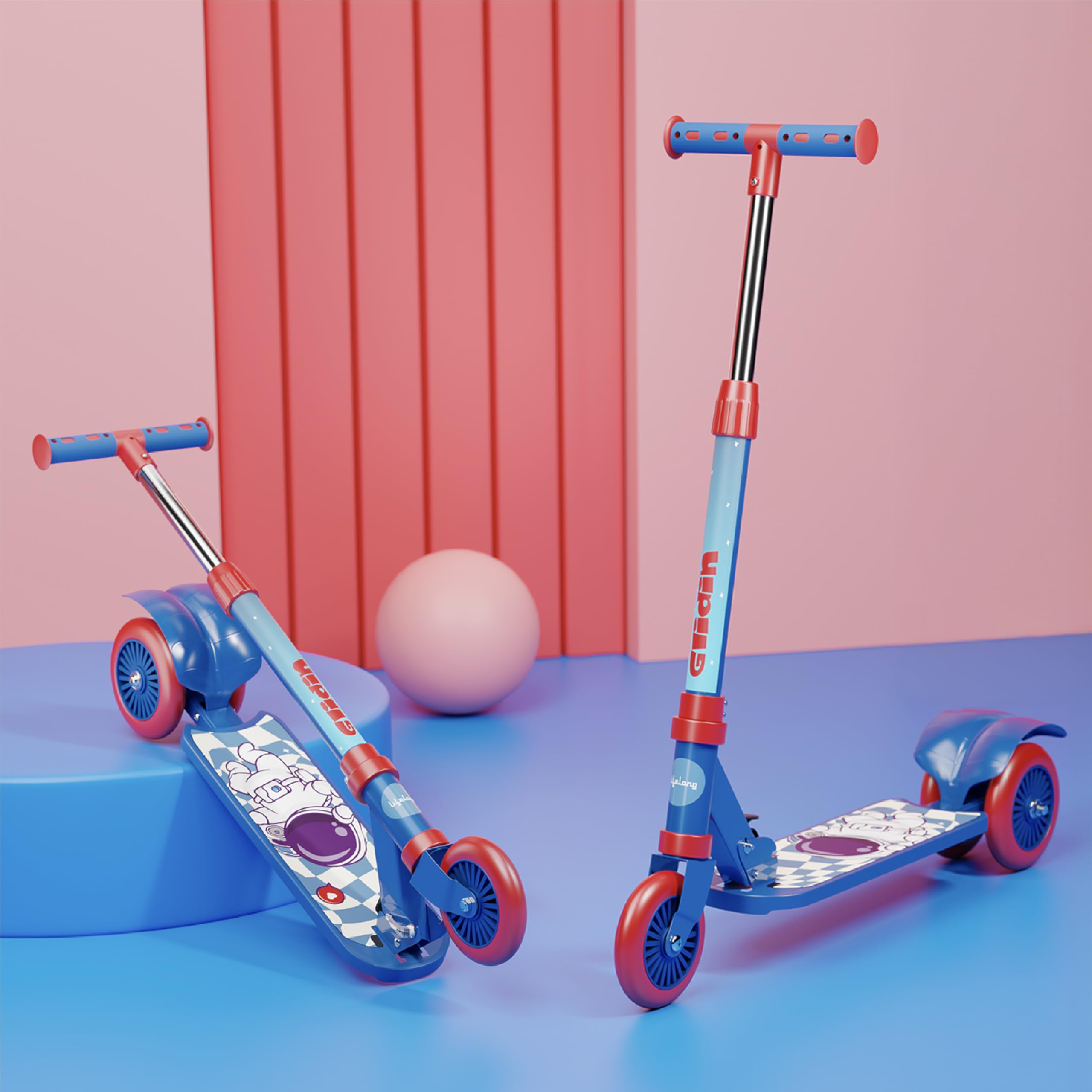 Lifelong Kick Scooter for Kids - Foldable & Safe -7