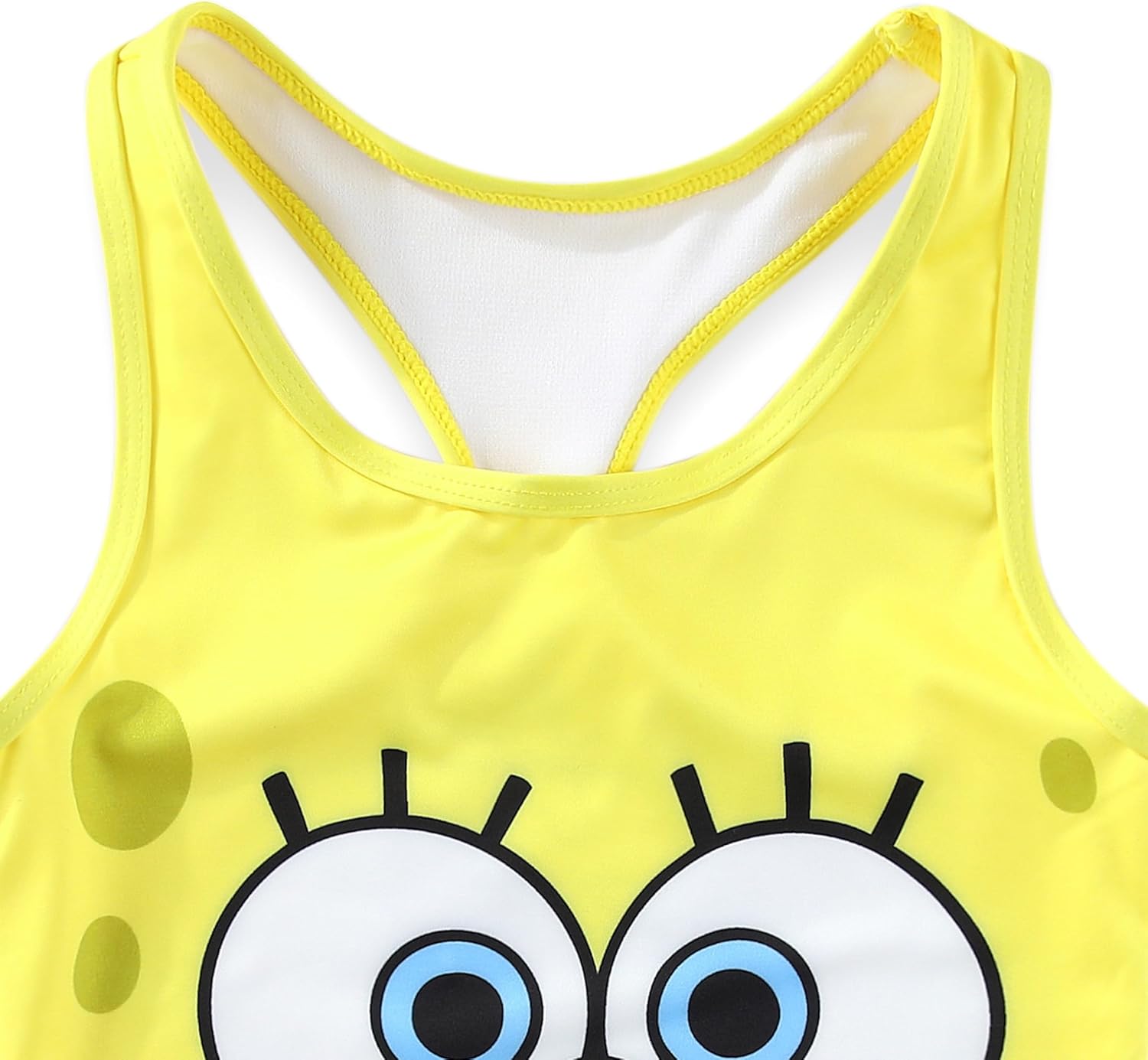 SPONGEBOB SQUAREPANTS Girls Swimsuit UPF 50+ One Piece Bathing Suit for Toddler and Big Kids
