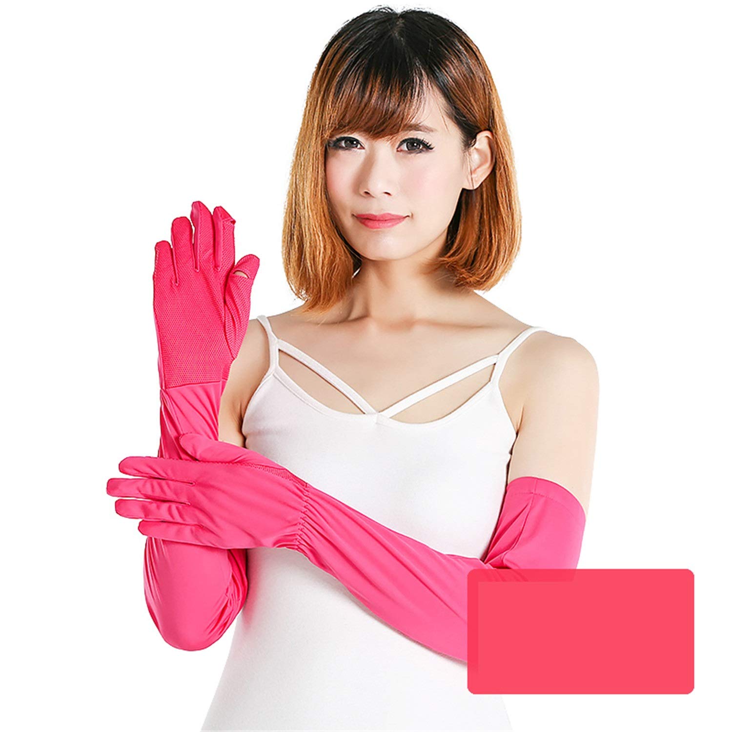 Guanti Da Guida Donna Anti-scivolo Con Protezione UV UPF 50+ - Rosa - Foto 7