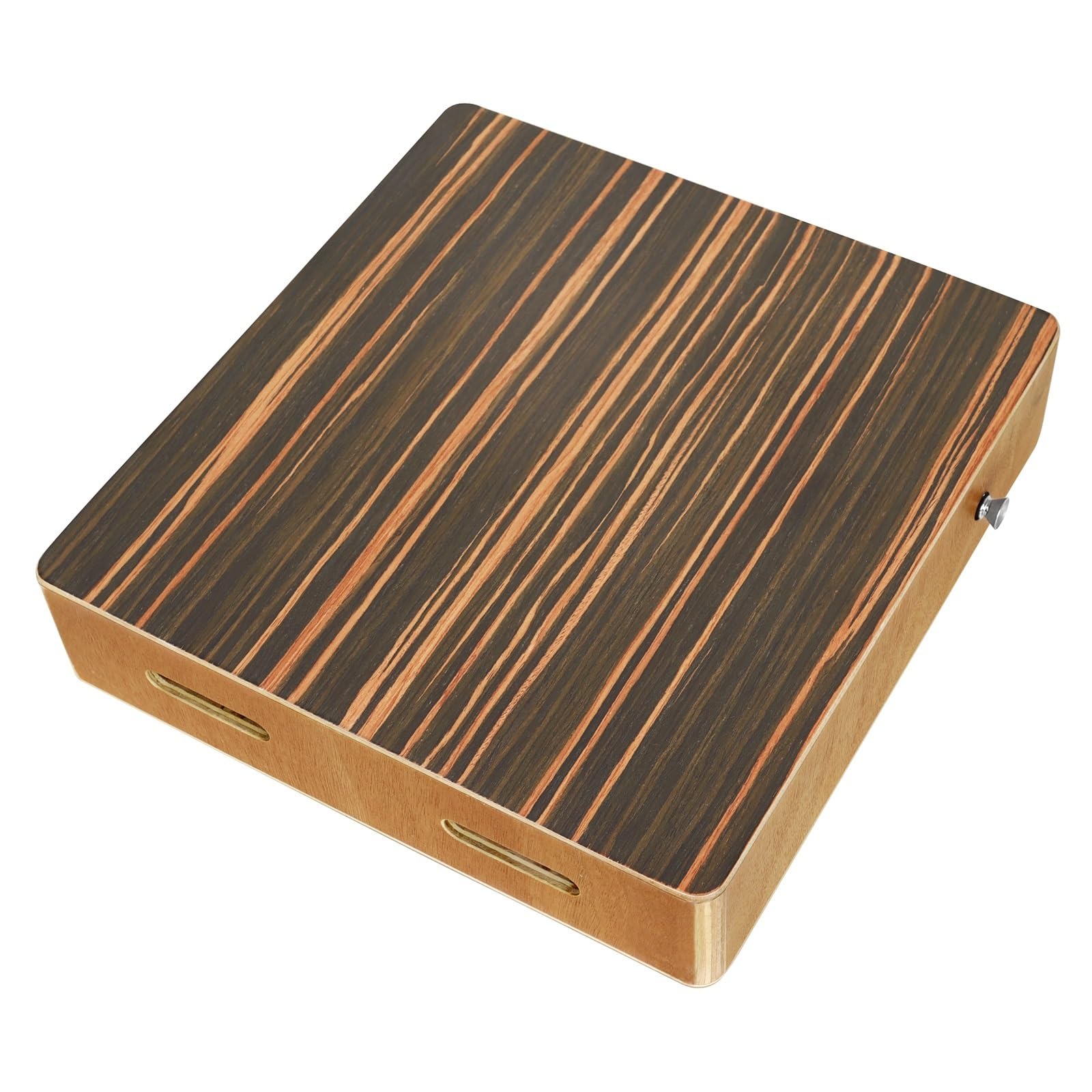 Cajon Cajon Drum compatto e portatile da viaggio, tamburo in legno di ebano con tracolla regolabile