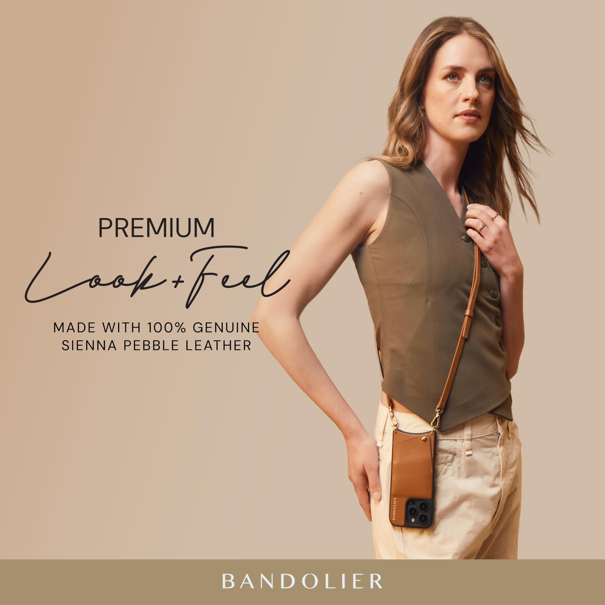 Amazon.com: Bandolier Emma Crossbody Wallet Phone Case for iPhone