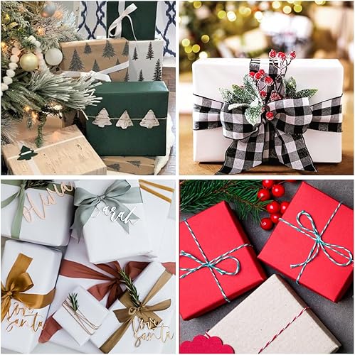 Miniatura 6 de 120 hojas surtidas de papel de seda de Navidad a granel, 15 x 20 pulgadas, papel de seda rojo, blanco, verde, dorado, papel de seda, papel de seda