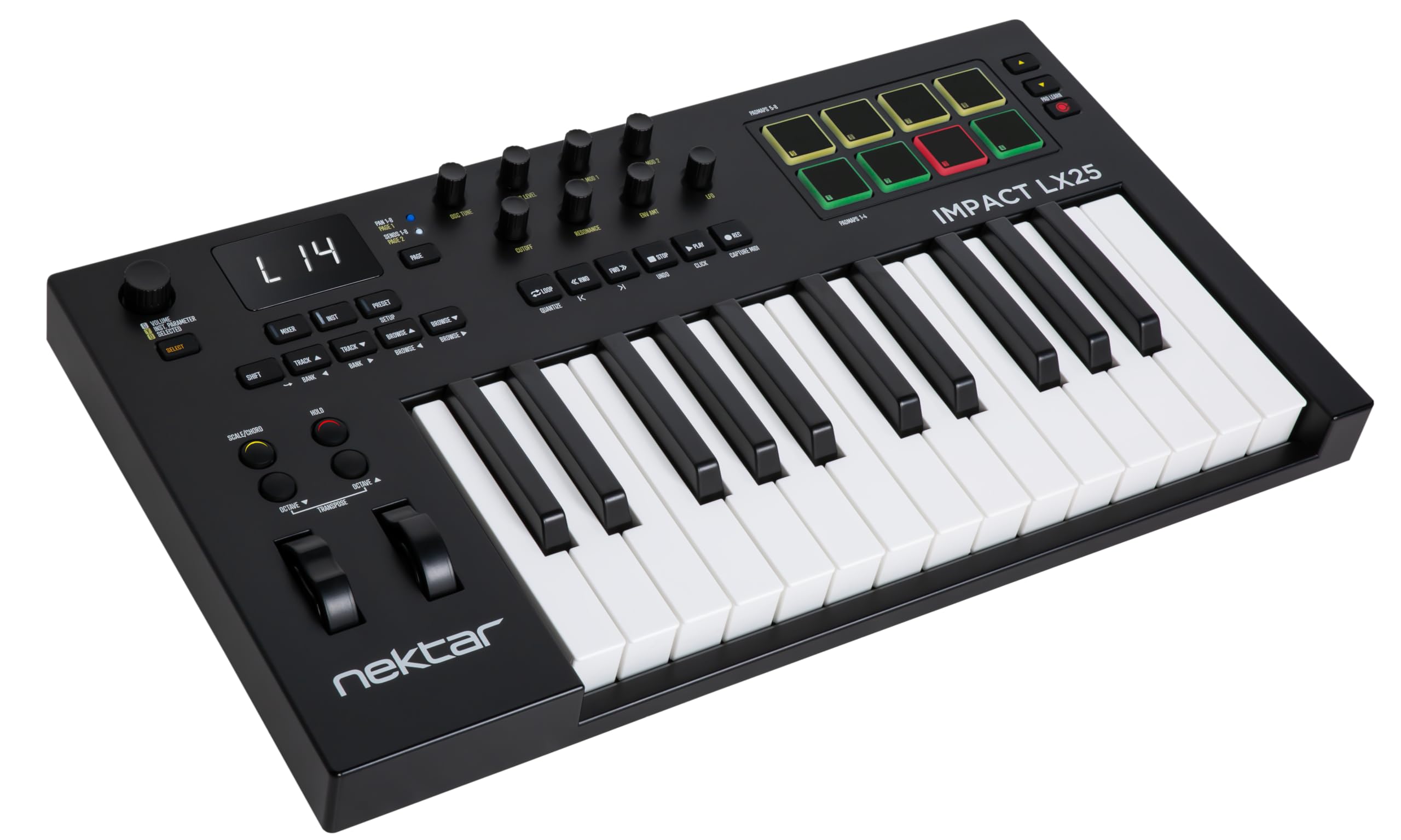 ν[NEU] mitsu セット Nektar Impact LX25 mk3 MIDI Keyboard Controller | 25 Key Velocity