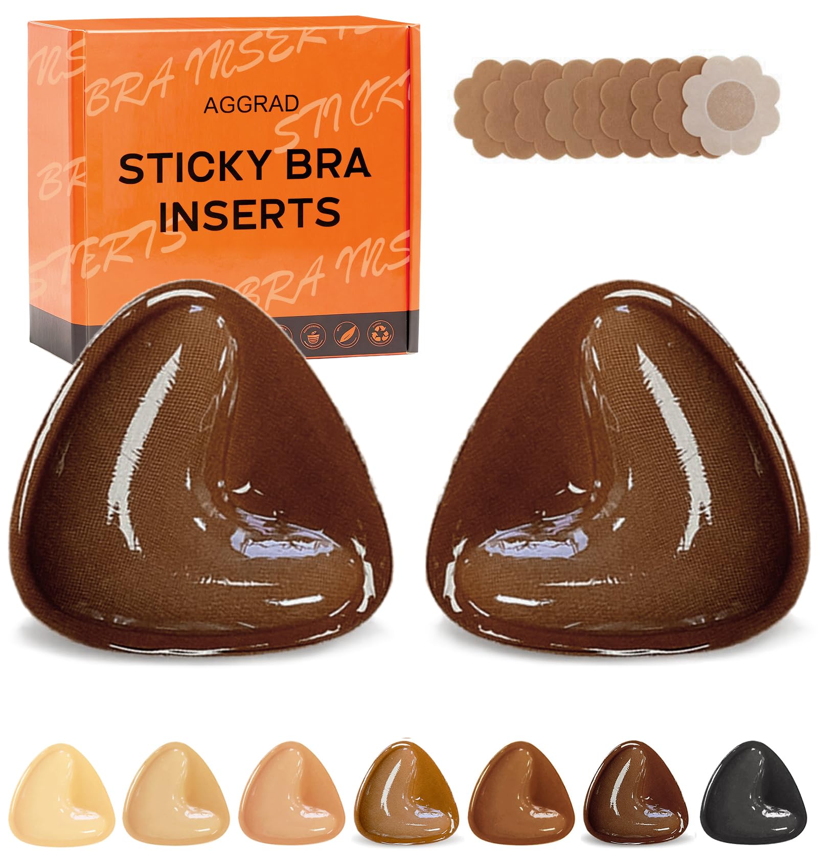 Double Sided Sticky Bra Inserts Ultra Instant Volume Push Up Bra for Women Swimsuit Bikini Dresses-image-39