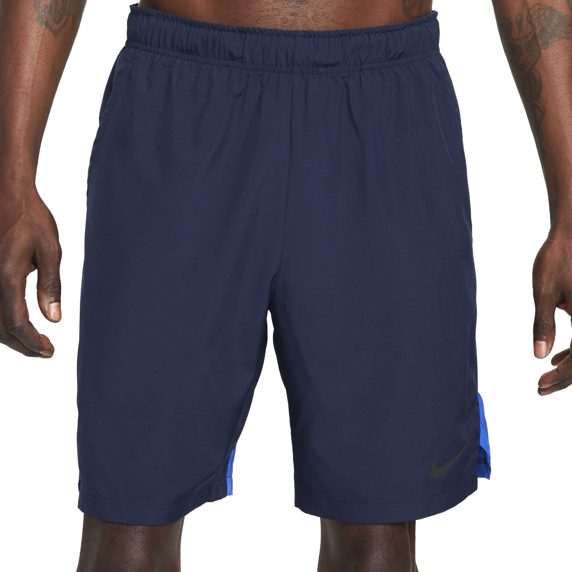 NIKE Men's Dri-fit Shorts, Obsidian/Game Royal/Black, S