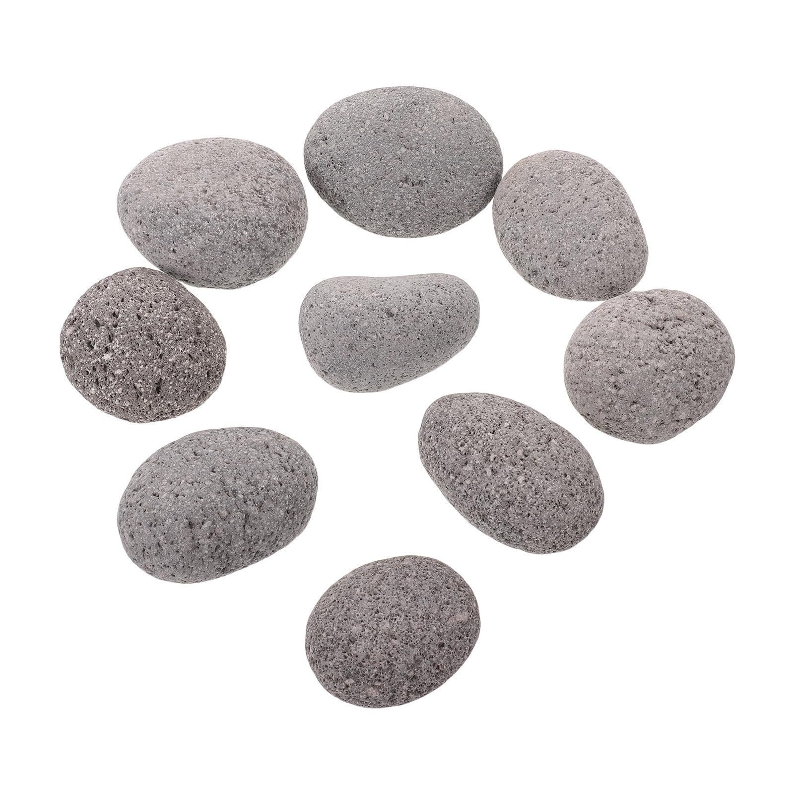 Uonlytech Vulkanische Saunasteine für Trockene und Nasse Sauna mit Effizienter Wärmeverteilung und Verkürzter Vorheizzeit 1,9kg Packung für Kommerzielle Dampfbad Anlagen