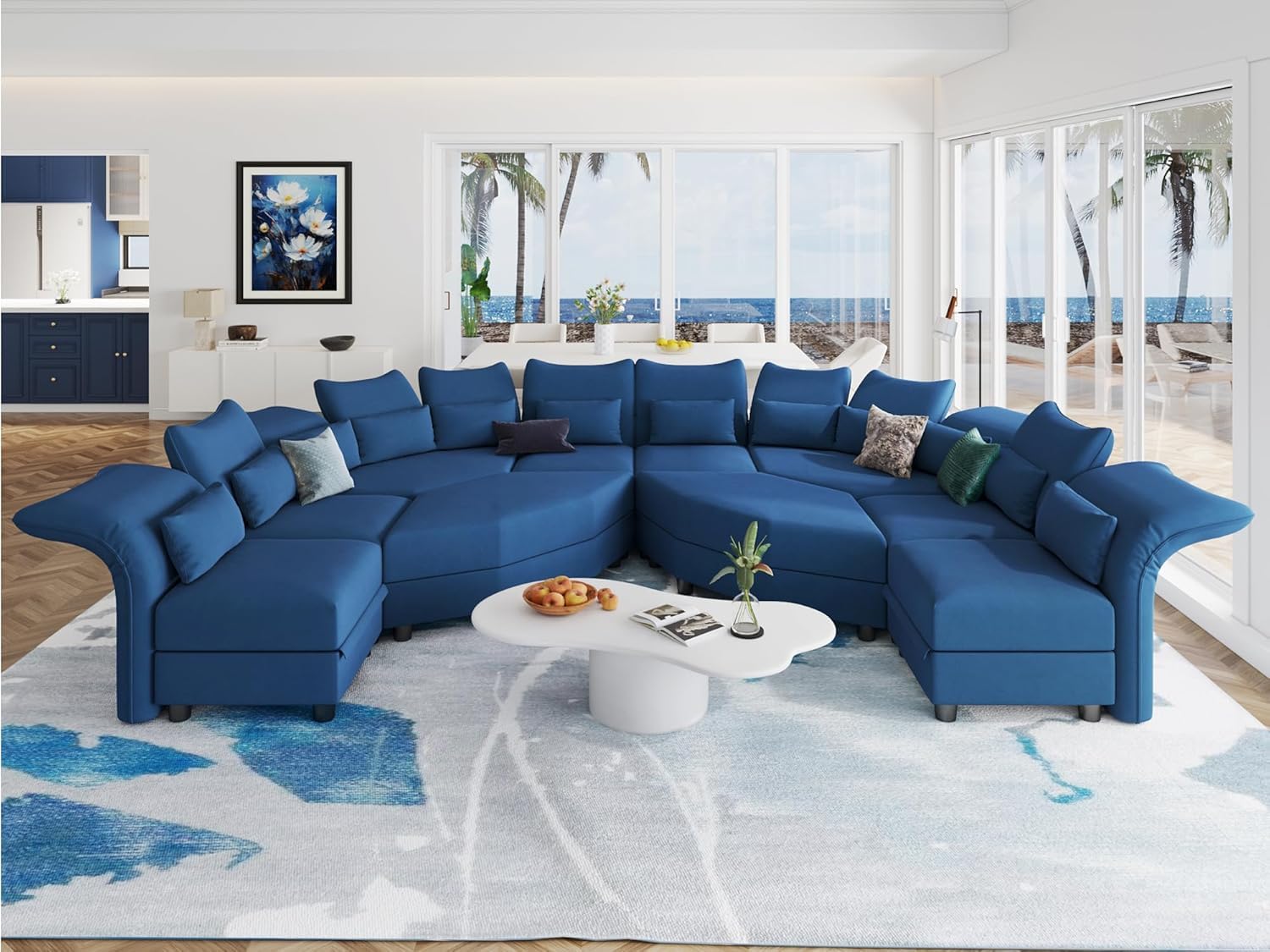 LLappuil 156 Hexagonal Modular Sectional