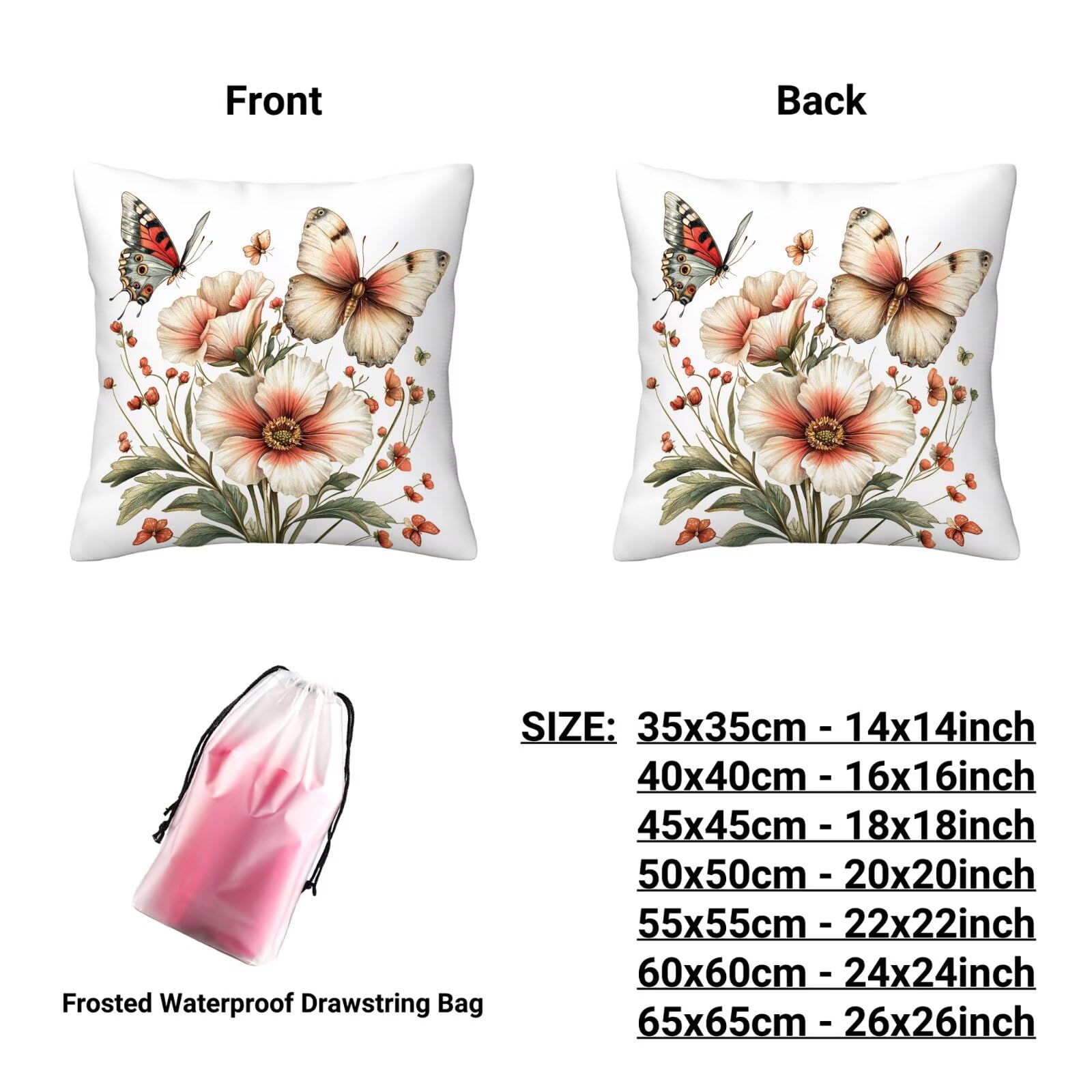 Kissenbezug 55x55 Weiß 4er Set Samt Kissenbezüge Blume Zierkissenbezug Kissenhülle Dekorative Weiche Quadratische Dekokissenbezug Sofakissenbezug Couchkissen für Deko Schlafzimmer Wohnzimmer I-89