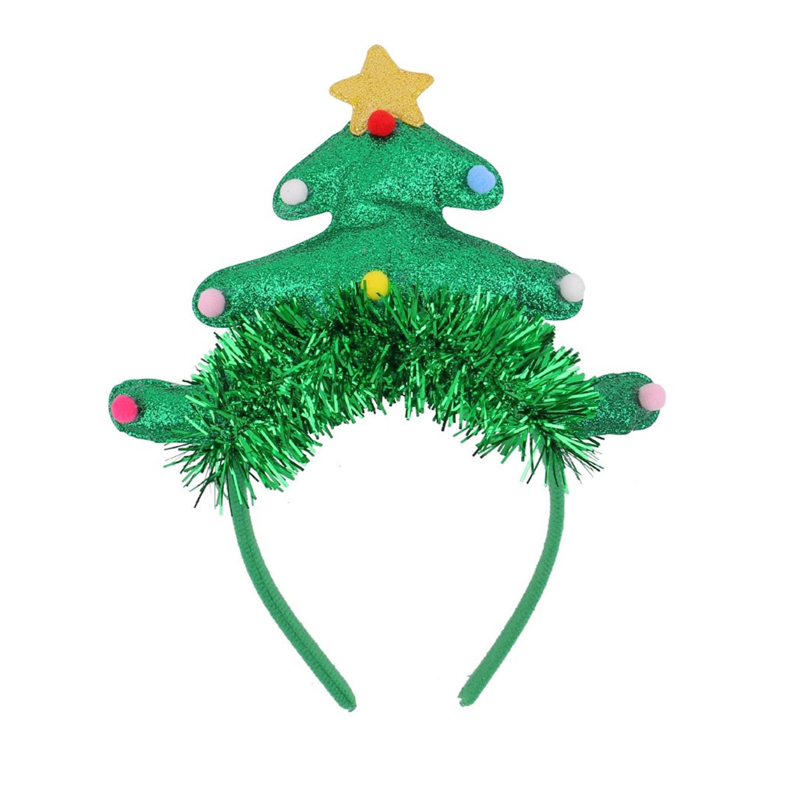 Elnwnnkc Of 4 Christmas Headbands Adjustable Size Hairband Stylish Holiday Headpieces Elegant Party Costume Accessories Family Gathering Decorations