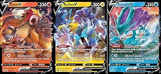 Suicune V - Entei V - Raikou V - Pokemon Legendary Card Lot - Evolving Skies - Brilliant Stars 031/203-022/172-048/172