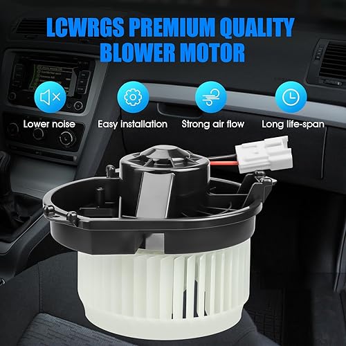 Miniatura 2 de LCWRGS Motor de ventilador de CA para Jeep Grand Cherokee Chrysler 200 2014 2015 2016 2017 2018 HVAC calentador ventilador motor con ventilador de