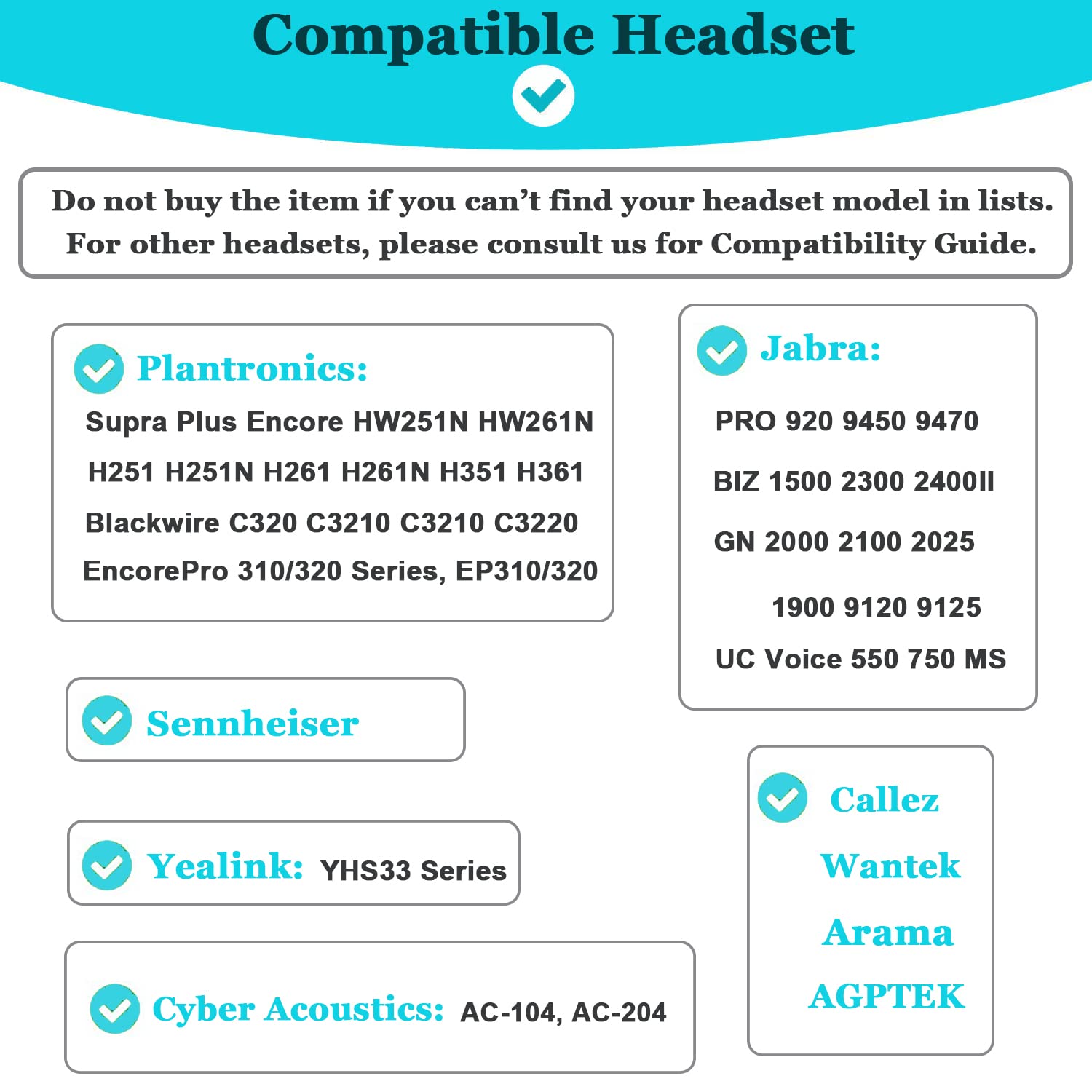 Cuscinetti Cuffie di Ricambio Imbottiture Auricolari Copri Schiuma Compatibile con Plantronics HW520 Blackwire 3210 3220 3225 3320 3325 Compatibile con Jabra Biz 1500 2300 2400 620 920 930 (10 Pezzi)