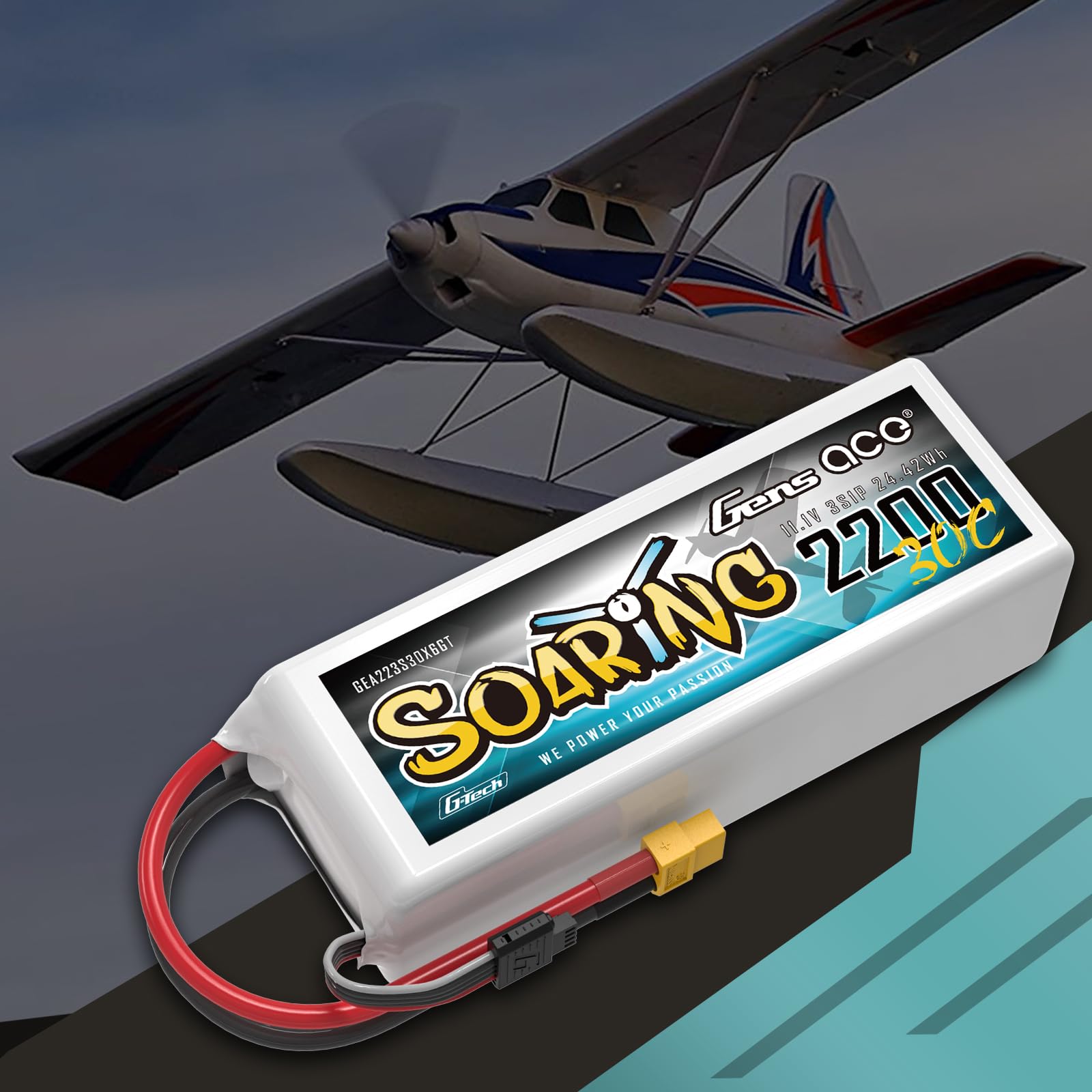 Gens Ace G-Tech 3S LiPo Accu 11.1V 2200mAh 45C - XT60