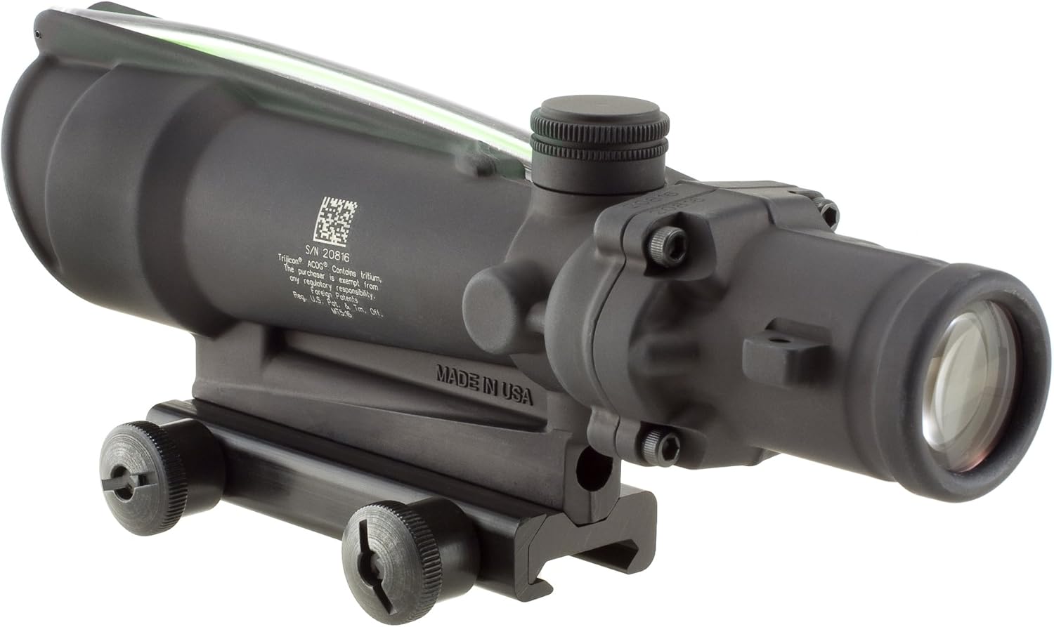 Trijicon TA11-D-100291 ACOG 3.5x35mm Dual Illuminatedx 40mm, Chevron M193 Reticle with TA51 Mount, Black