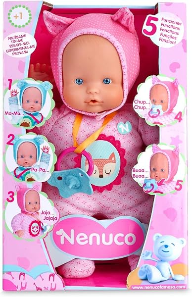 Nenuco - Muñeco, Blandito 5 Funciones, Color Rosa (Famosa 700012664) - 5