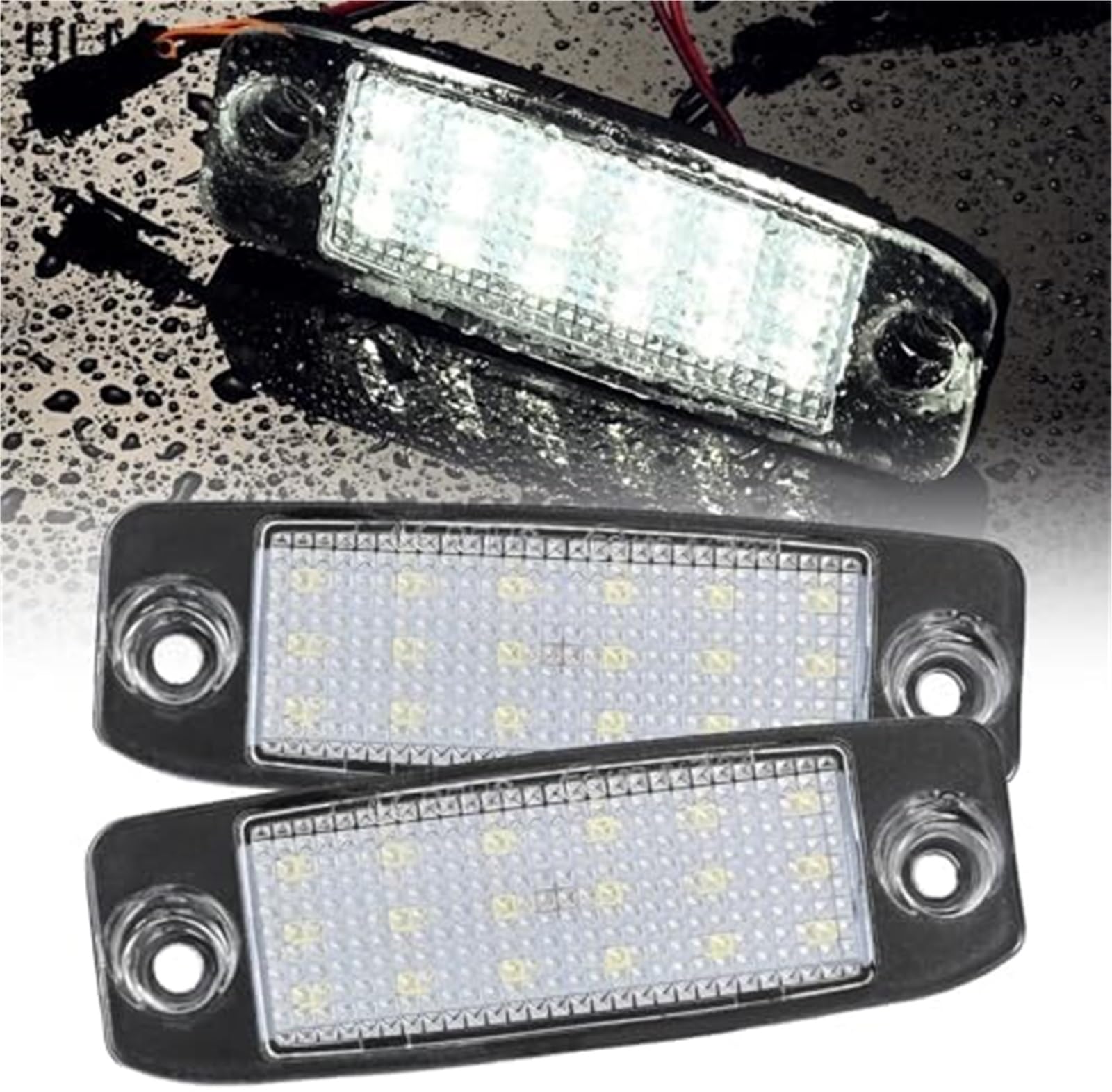 lampka tablicy zderzaka Lampka tablicy rejestracyjnej, dla Kia Sportage 2011-2016 Tył samochodu Canbus Błąd Led rejestracyjna Xenon Biała