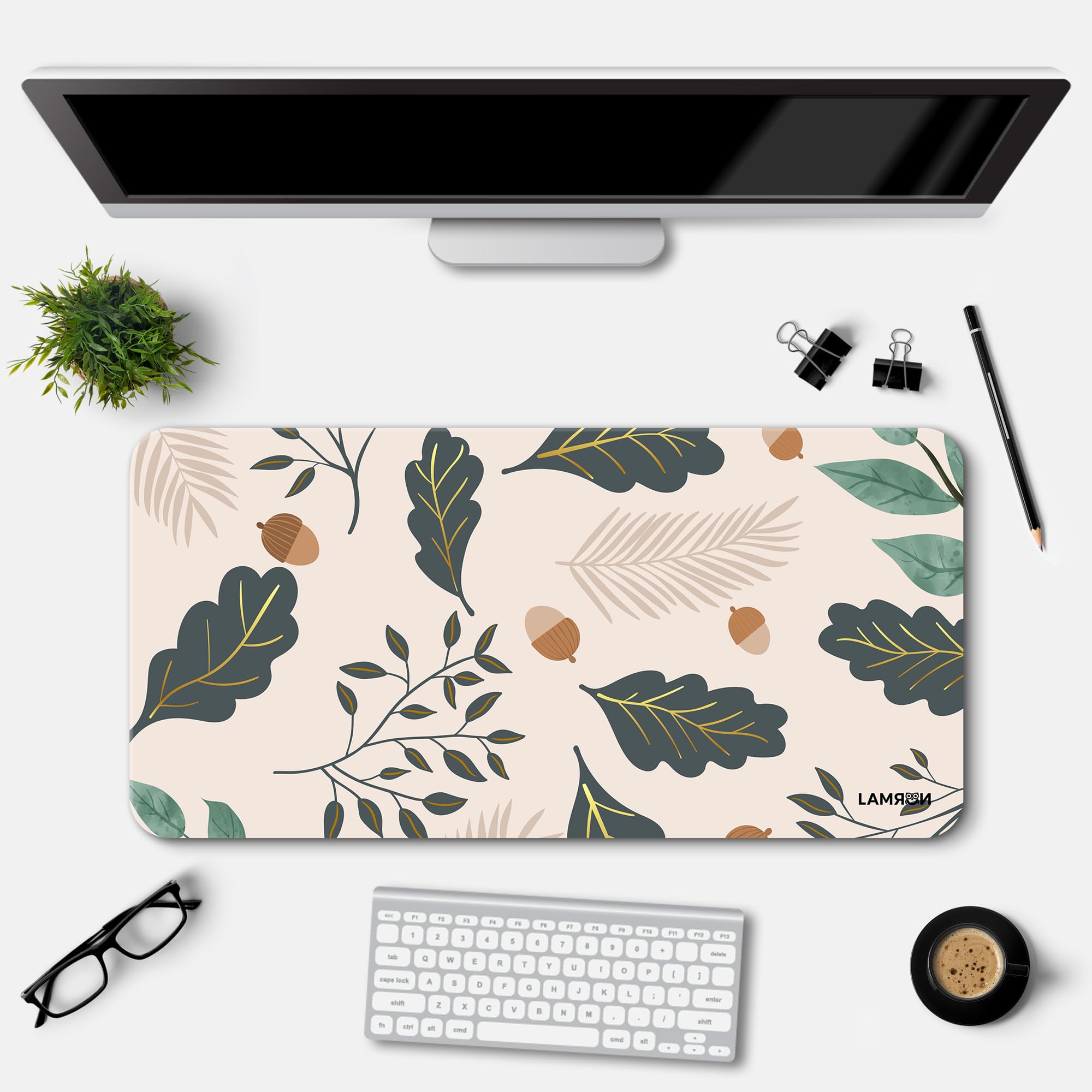 Lamron Aesthetic Abstract Printed Desk Mat | Deskpad | Mouse Pad | Laptop Mat for Work from Home | Gaming Anime Art Mouse Pad | Computer Table Mat | Deskpad for Office Table (11 x 23 Inch) (B0D2P258F4) Amazon Price History, Amazon Price Tracker