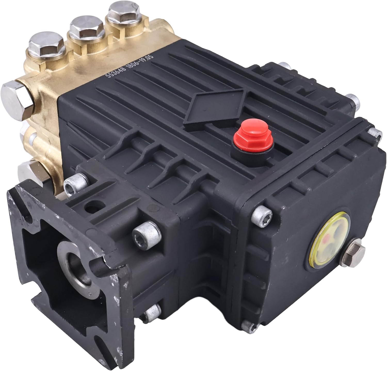 Pressure Washer Pump RCV3G27 RCV3G27D-F7 Brass Head Steel Connection Rods 3400 RPM 3.0 GPM 3/4" Shaft 186 Bar