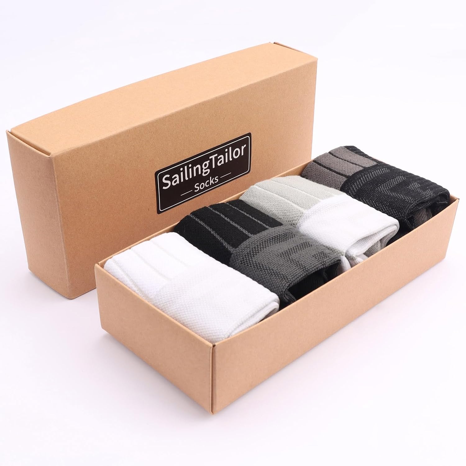 4 Pairs Soft Terry Bottom Athletic Ankle Socks with Giftbox
