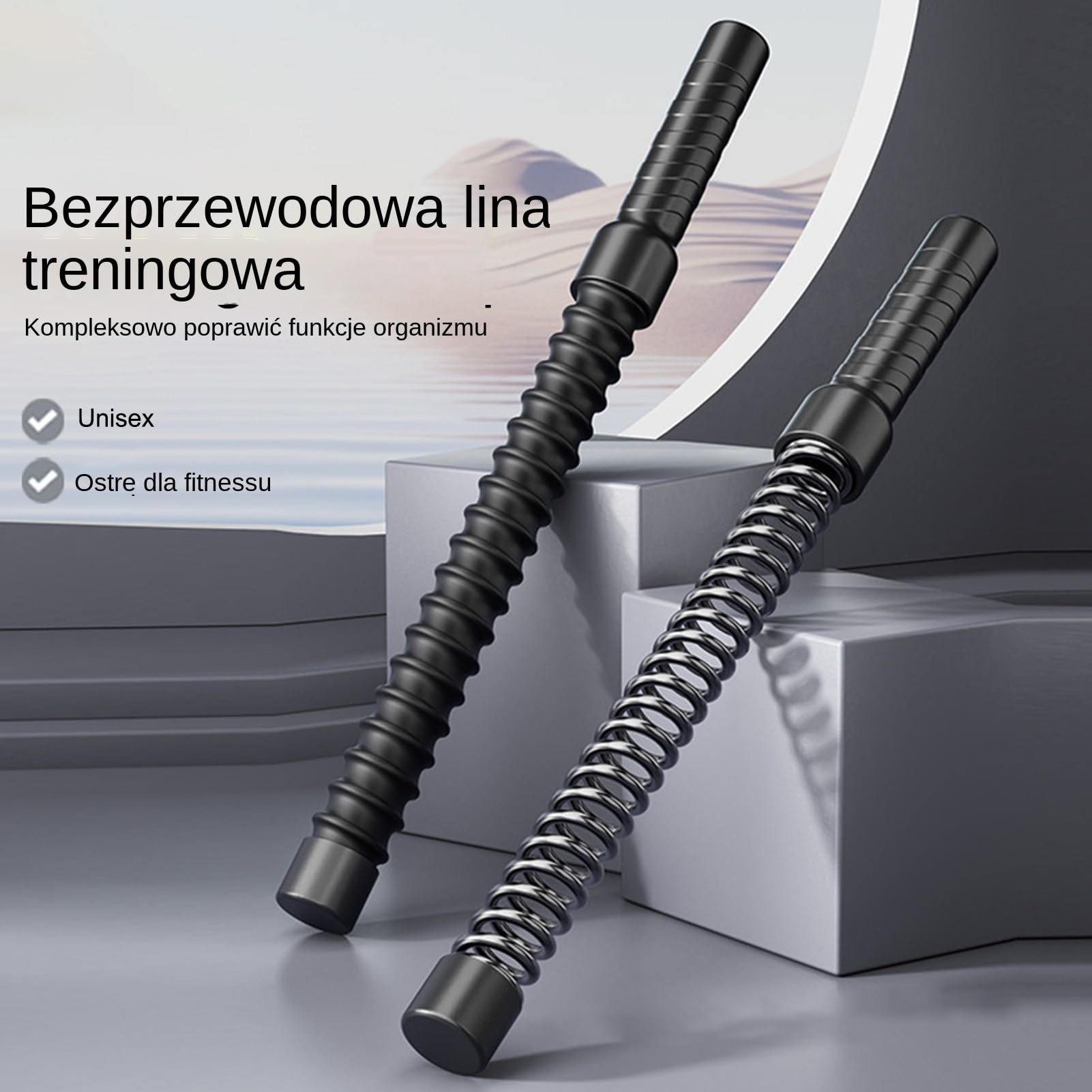 Bezprzewodowa Skakanka Sprzęt do Treningu Fitness Ciągnięcie w Dół | Bezprzewodowa Skakanka Obciążona Dla Mężczyzn Kobiet Przyjaciół Ćwiczenia Pleców Górna Część Ciała Brzuch