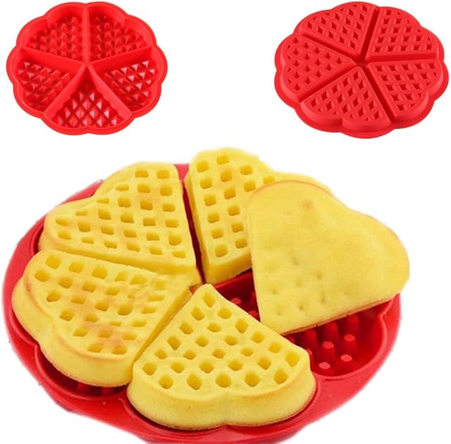 Best Style 3D Silicone Cake Mold Waffle Muffin Cake Moulds DIY Baking Tools Love Heart SY