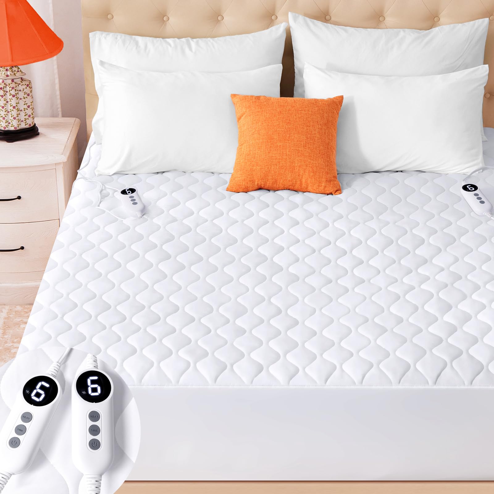 SameBed Quilted Heated Mattress Pad Queen