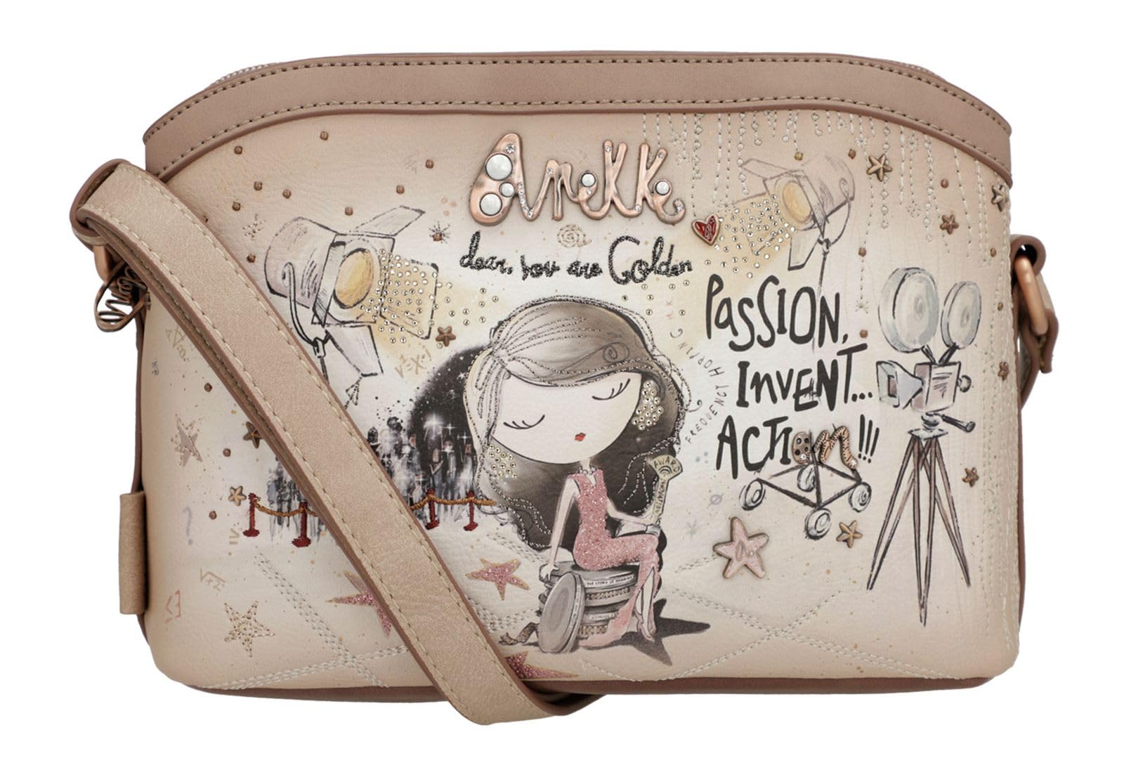 Anekke Hollywood 3 Compartment Crossbody Bag M Multicolor
