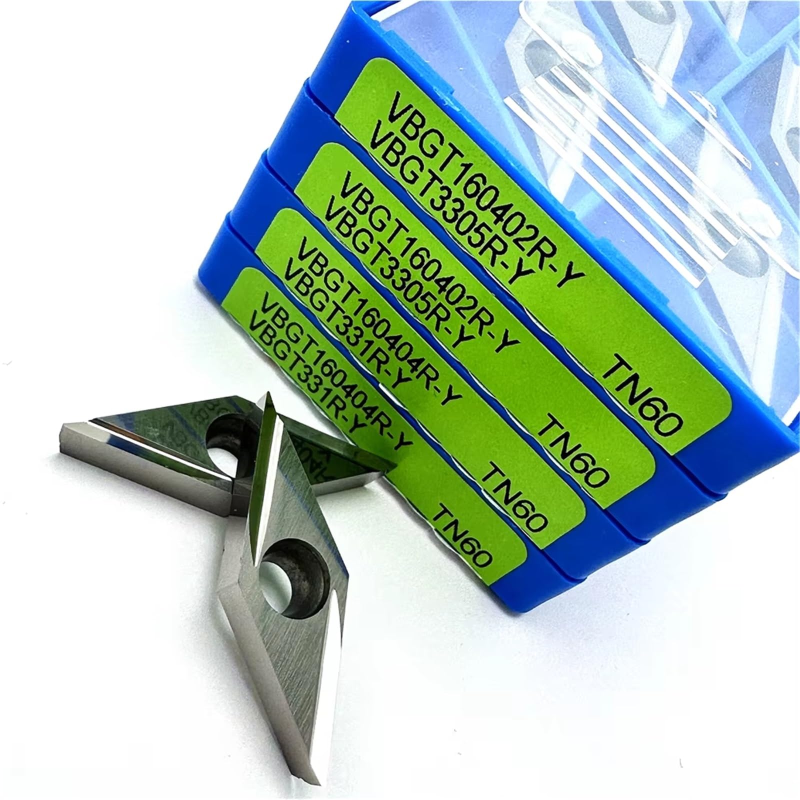 Herramienta Torneado Orificio Interior Procesamiento Acero Cerámico Metal(10PCS VBGT160402R-S TN60)