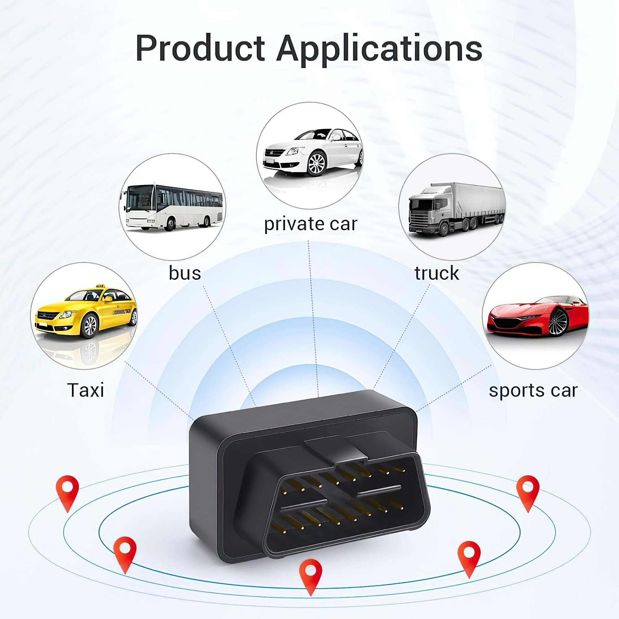Chevy Corvette Camaro OBD Security GPS Tracking Device + GPS Card SIM, Real-Time Tracking, App,Quick Setup