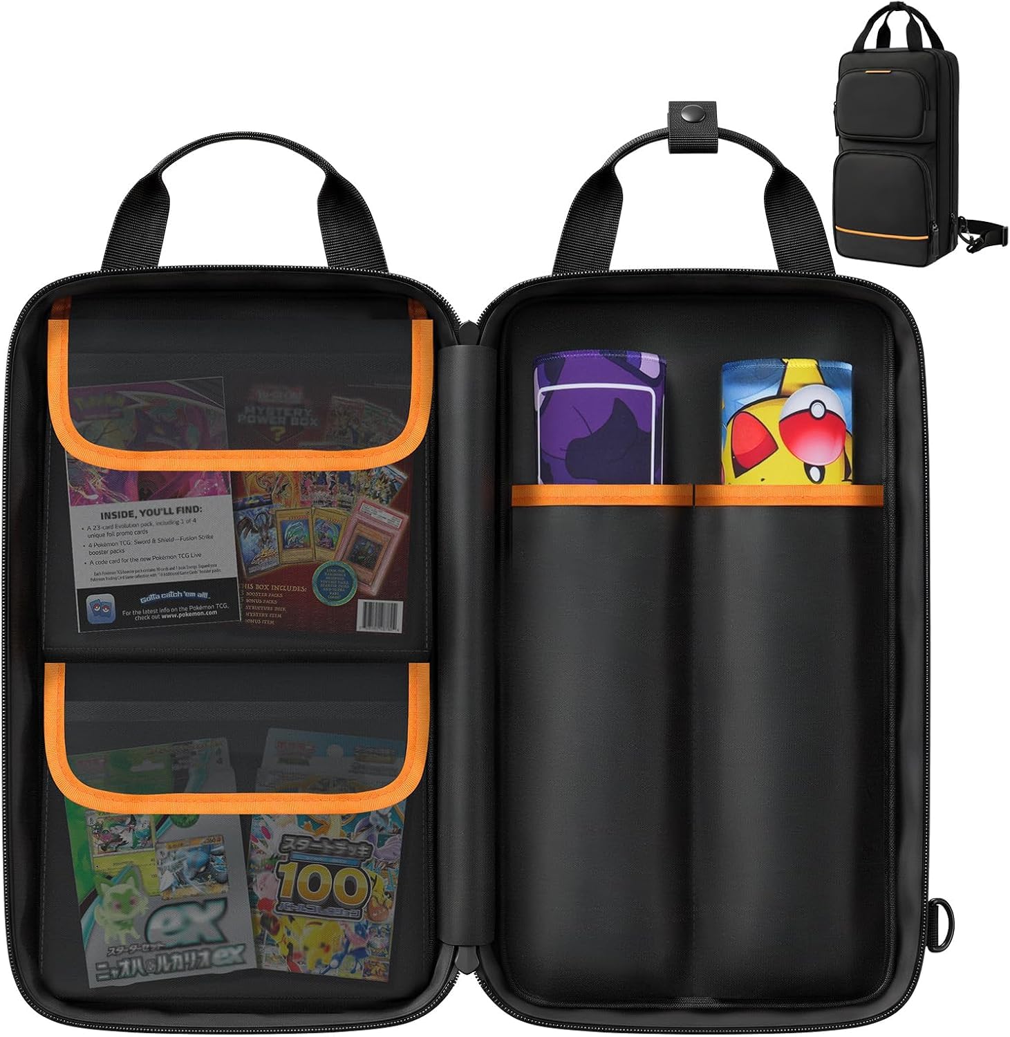 Playmat - Custodia per 4 tappetini da gioco, accessori TCG, protezione e