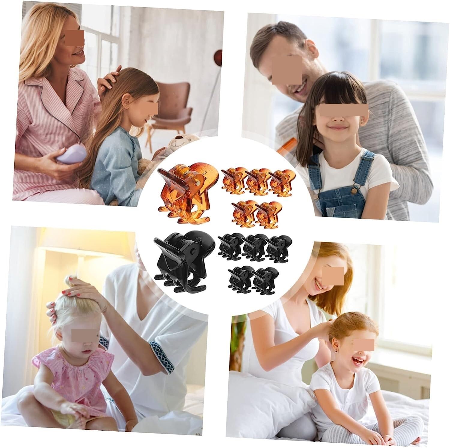 Haarspangen für Haare Klaue 24 Stück Mini Haarspangen für Damen Haaraccessoires für Frauen Mini Clips für Klaue für dünne Haare Haarspange für Haar für bam