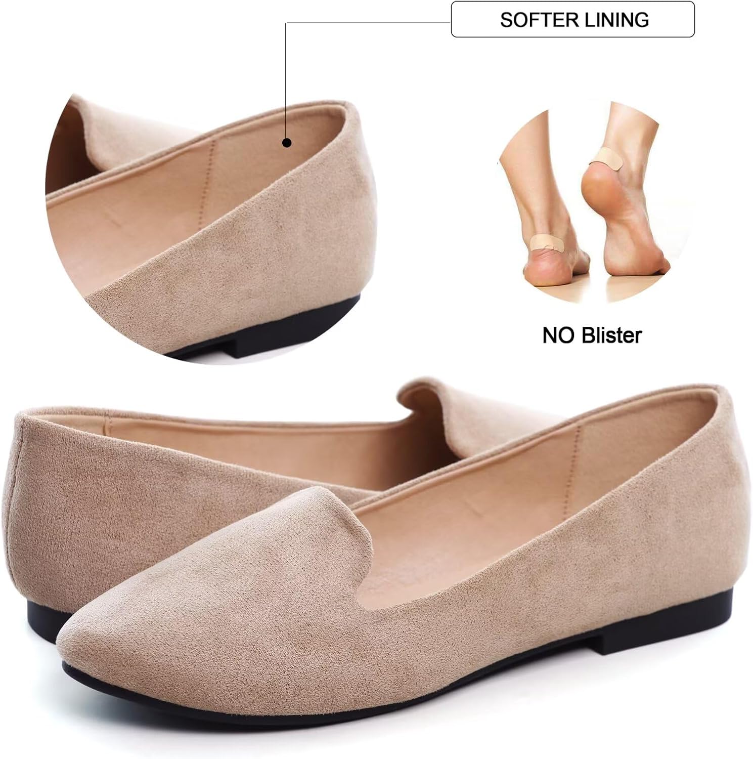 SAILING LU Women Round Toe Flats Comfortable Fashion Ballet Flat Shoes for Women Dressy Slip-ons Loafers - Image 4