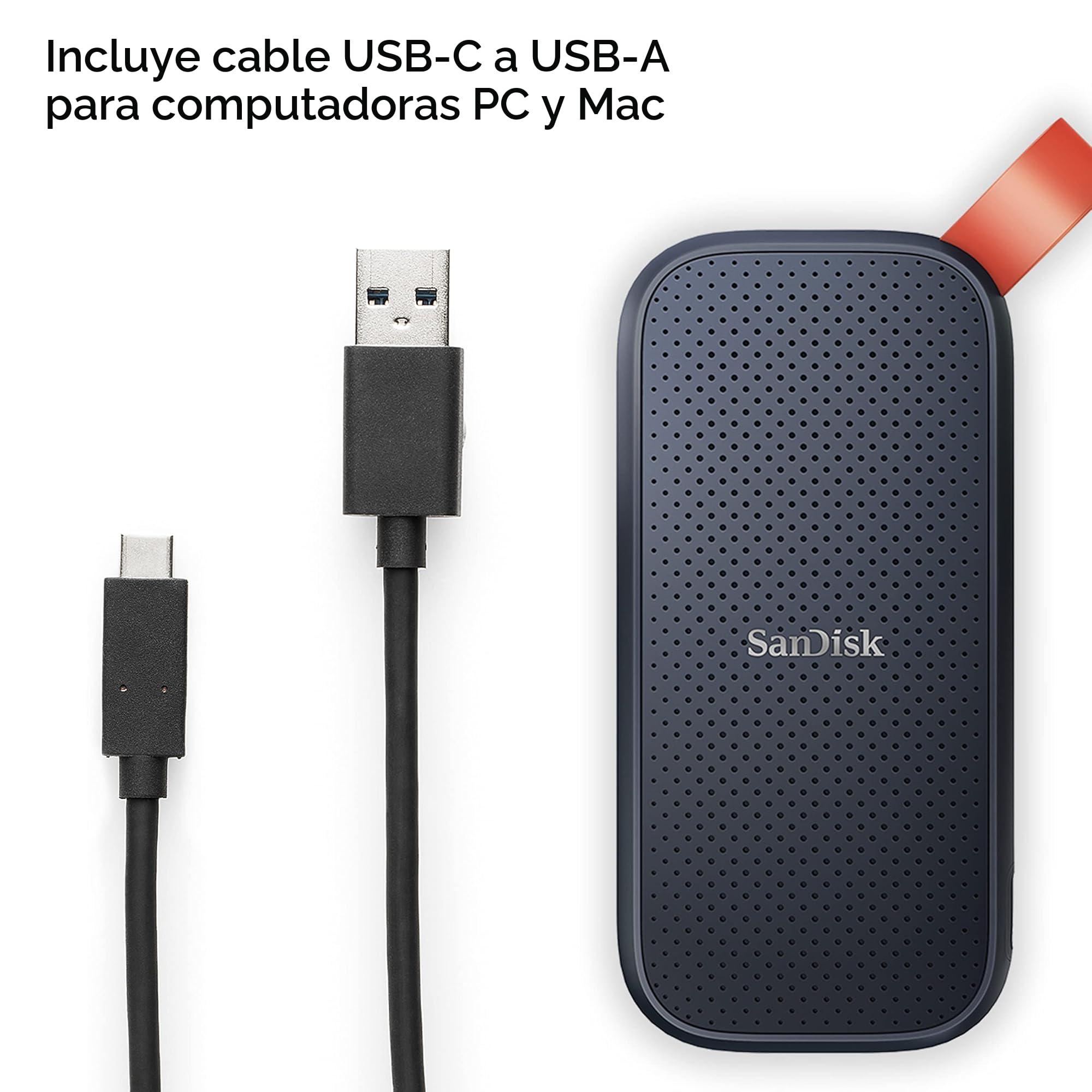 Amazon.com: SanDisk 1TB SSD portátil - Hasta 800MB/s, USB-C, USB