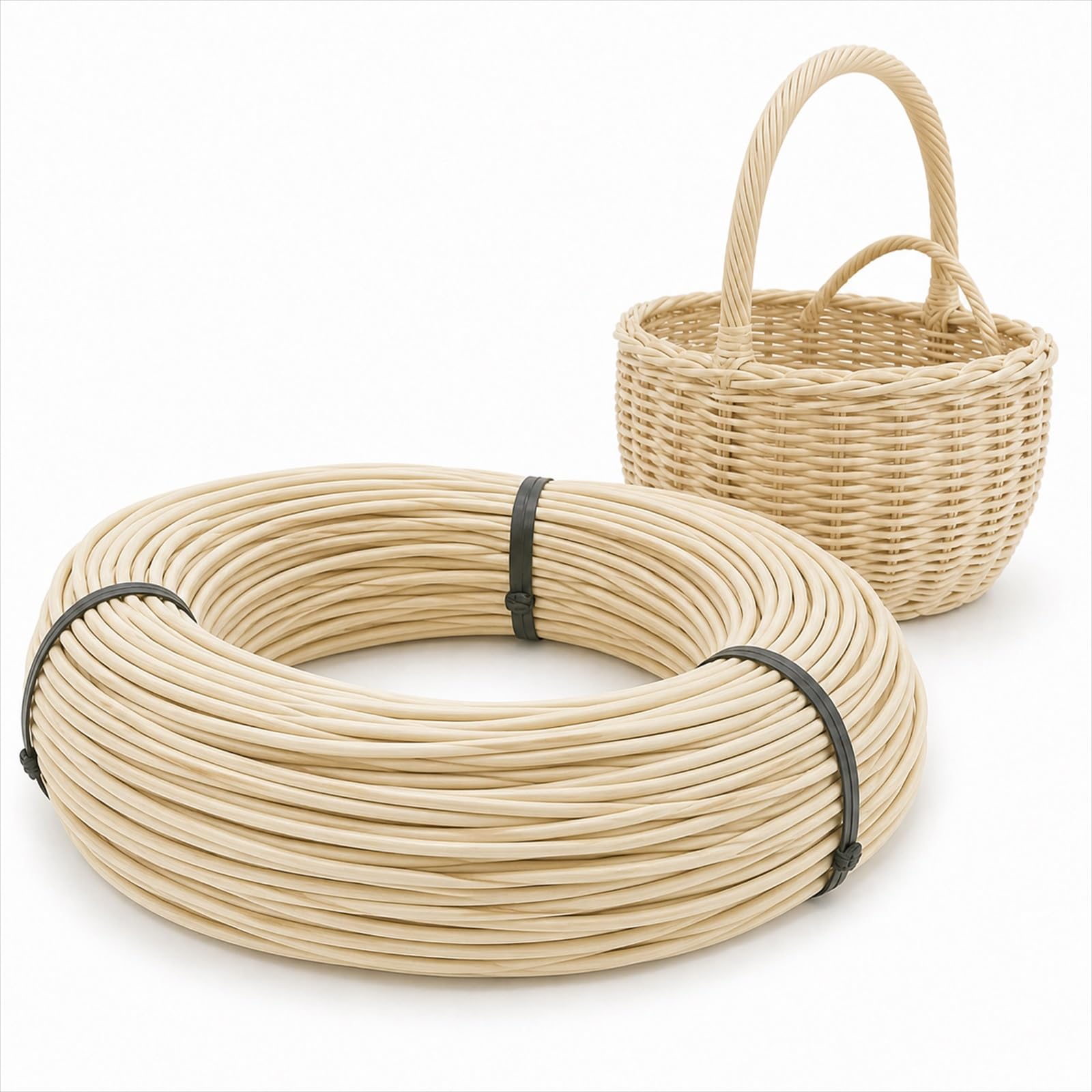 Midollo Di Rattans Naturale,Materiale Intrecciato Rotondo In Rattans