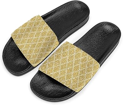 gold glitter slides