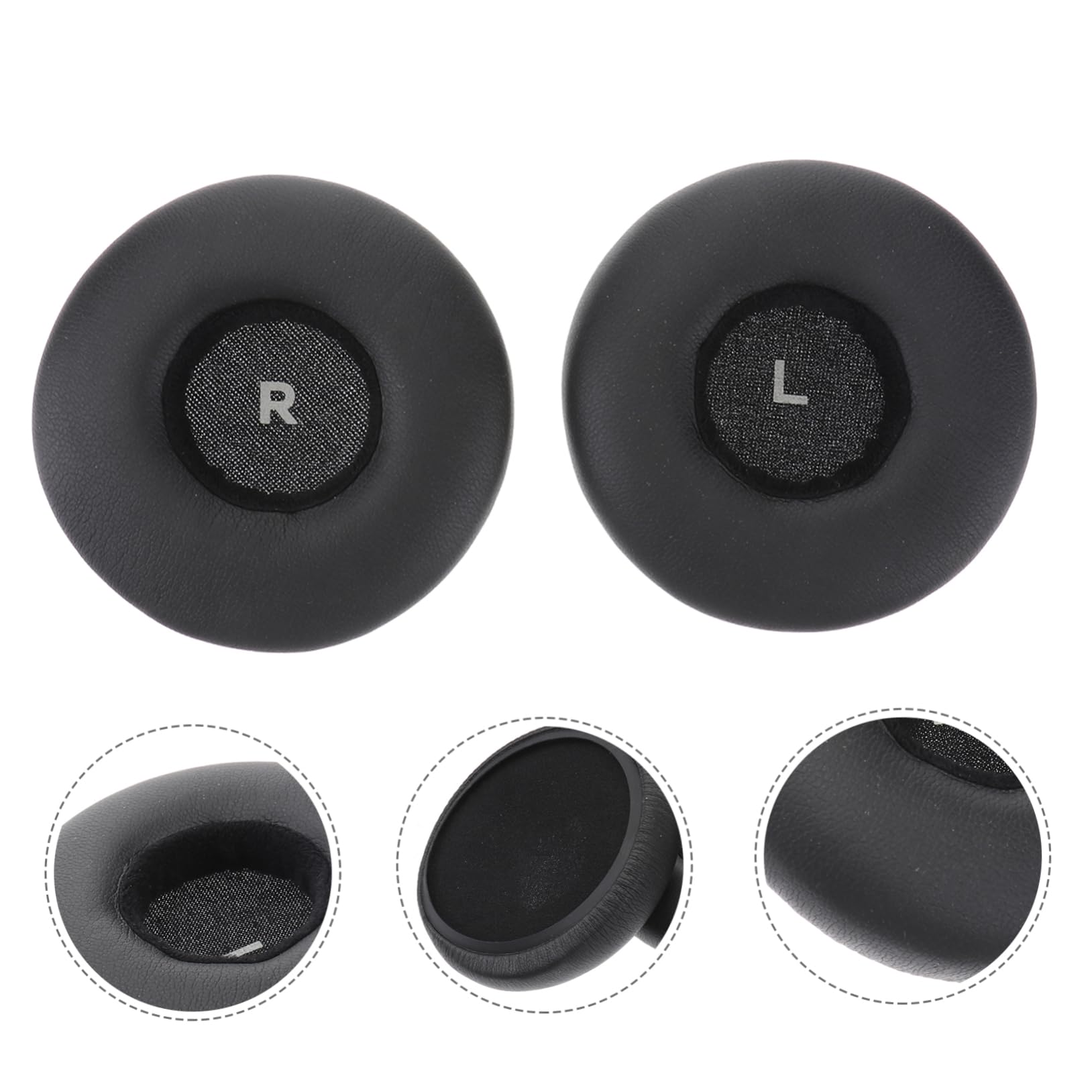 jojofuny 3pezzi Cuscinetti Auricolari Ricambio Per Cuffie Colore Pu e Comfort Ottimale Del Compatibili Cuffie
