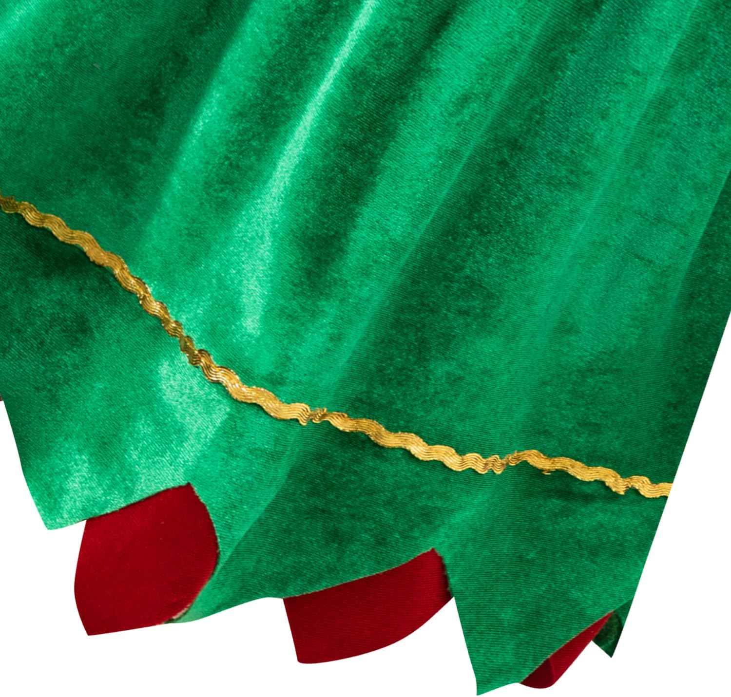 Girls Elf Dress Up Kids Christmas Dress Xmas Party Outfit with Hat Socks
