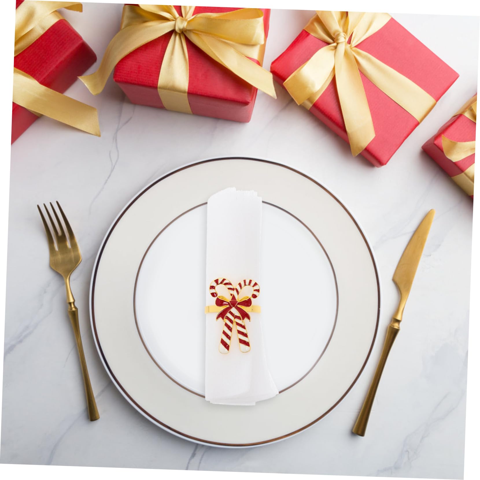 Gatuida 12stücke Teiliges Weihnachts Serviettenringe Kreative Napkin Buckles Für Tischdekoration Zu Weihnachten Und Festlichen Anlässen