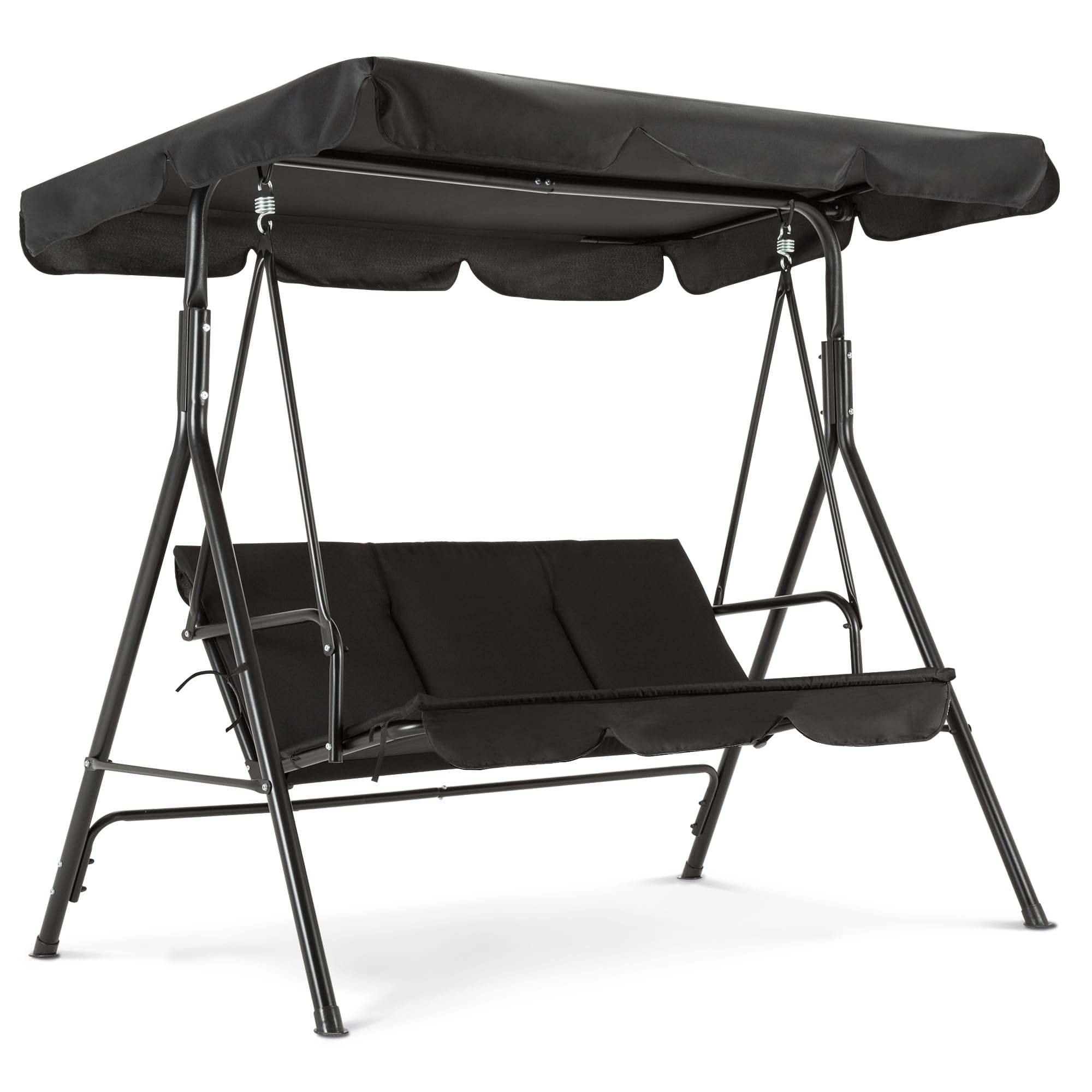 HICOVER Schommelbankhoes, 3-zits, waterdicht, winterbestendig, winddicht, uv-bestendig, 600D Oxford-weefsel, beschermhoes voor tuinschommel, schommelbank