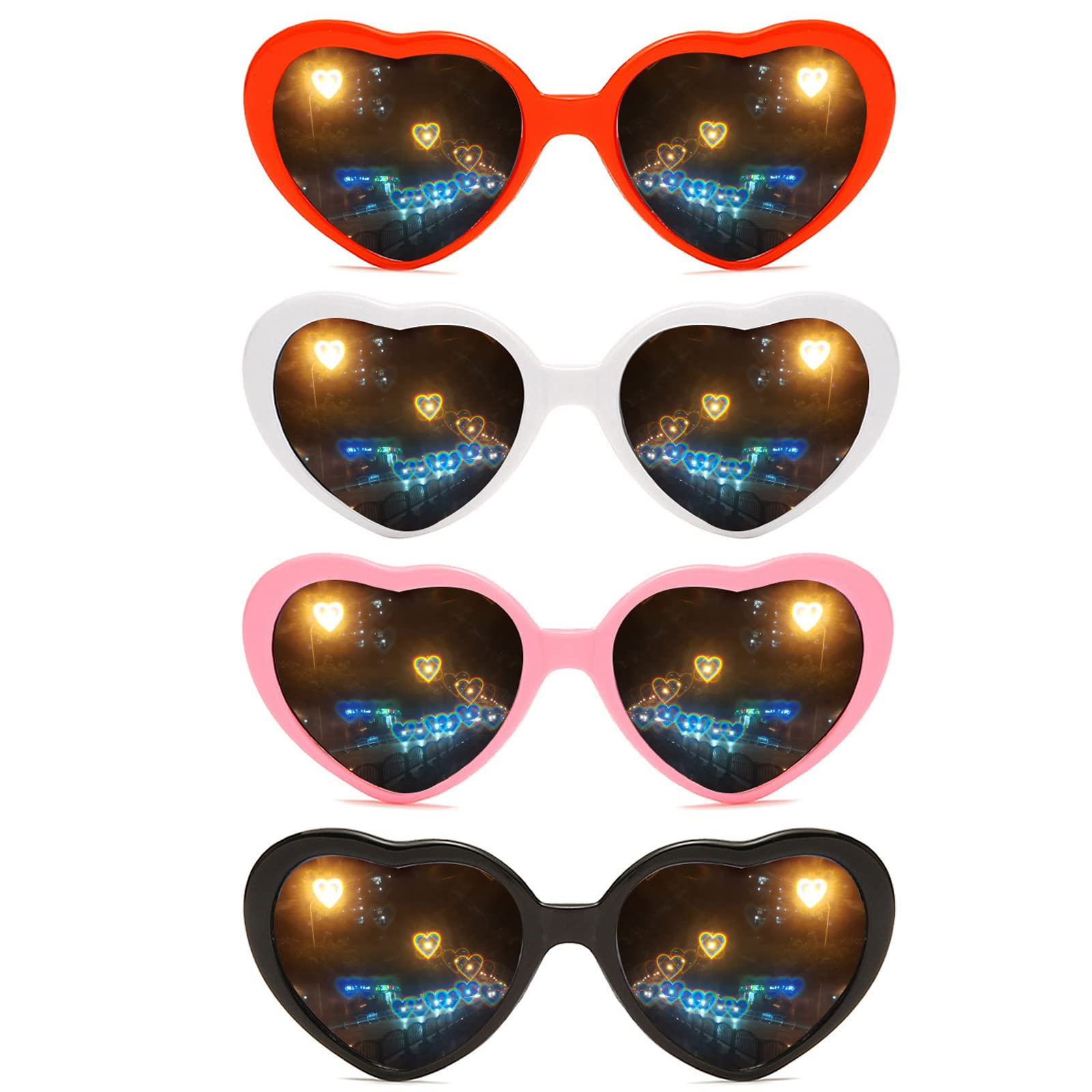 Heart H0les Sunglasses Heart Shaped Goggles: Goggles- Sunglasses