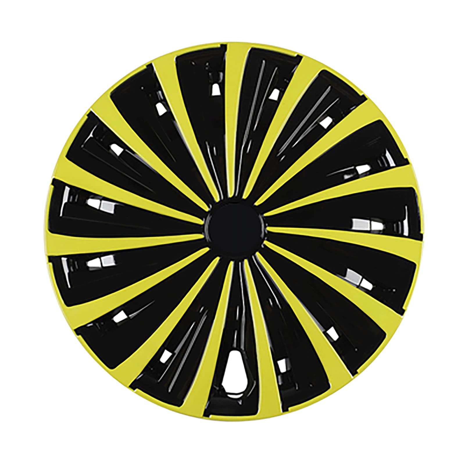 Proceso de Pintura Accesorios decoración Coche Cubierta protección neumáticos Universal 14 Pulgadas(Yellow Black)