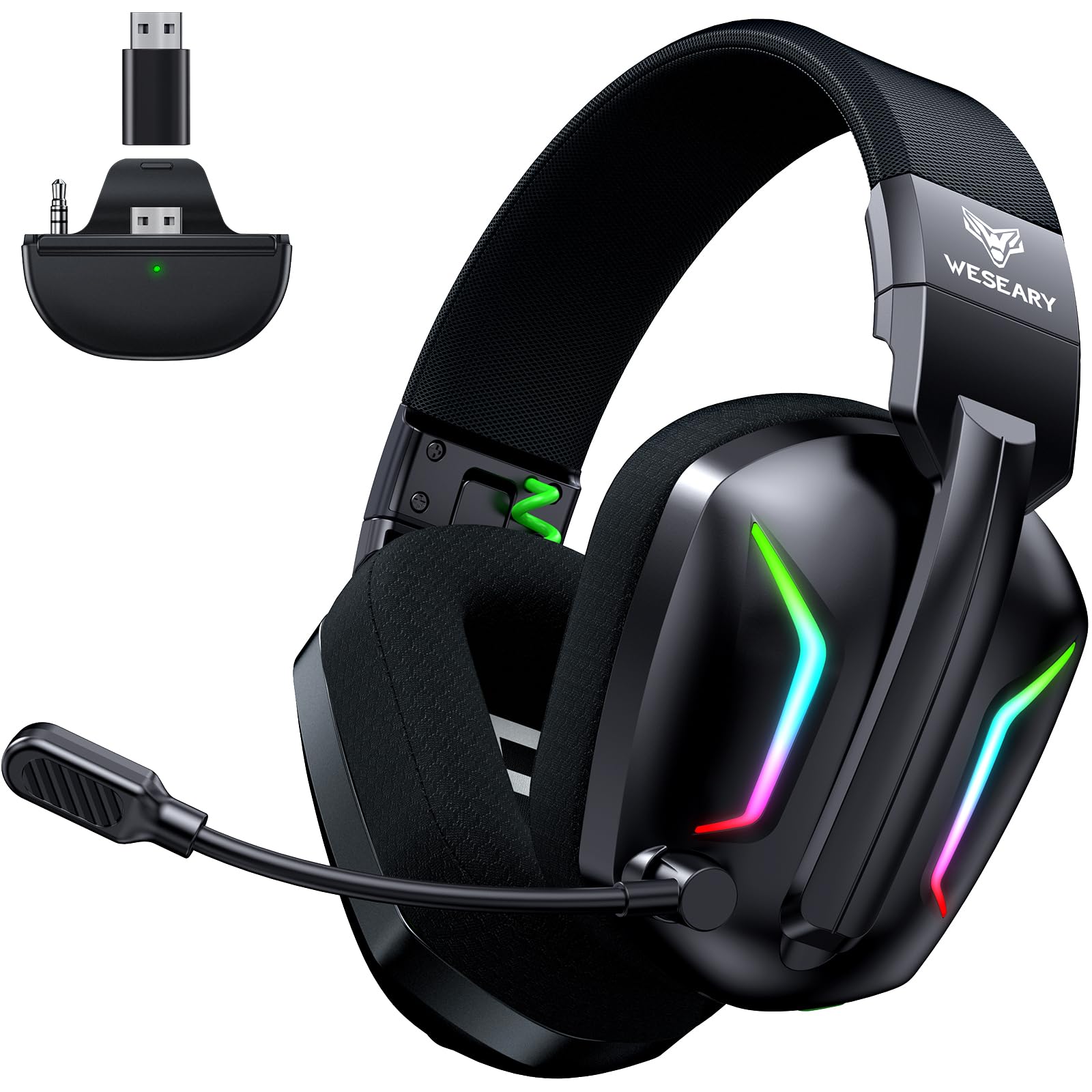 WESEARY Wireless Gaming Headset für Xbox Series X/S, Xbox One, PC, PS5/4