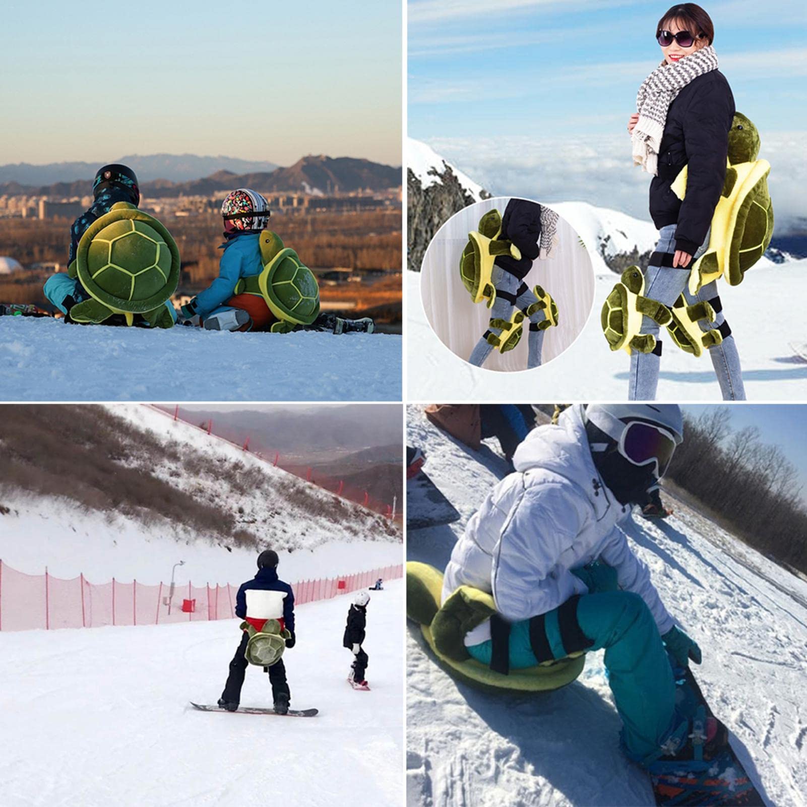 Luckxing Schildkröte Ski Hüftprotektor Knieschoner Erwachsene Kinder Outdoor Winter Skifahren Schildkröte Kissen Schutzausrüstung Stoßfeste Schutzausrüstung Für Skifahren Skaten Snowboarden