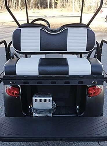 Miniatura 3 de Huskey - 4 fundas de asiento delantero y trasero para carrito de golf EZGO TXT 2014+, Valor Gas y modelos eléctricos, ajuste personalizado, dos