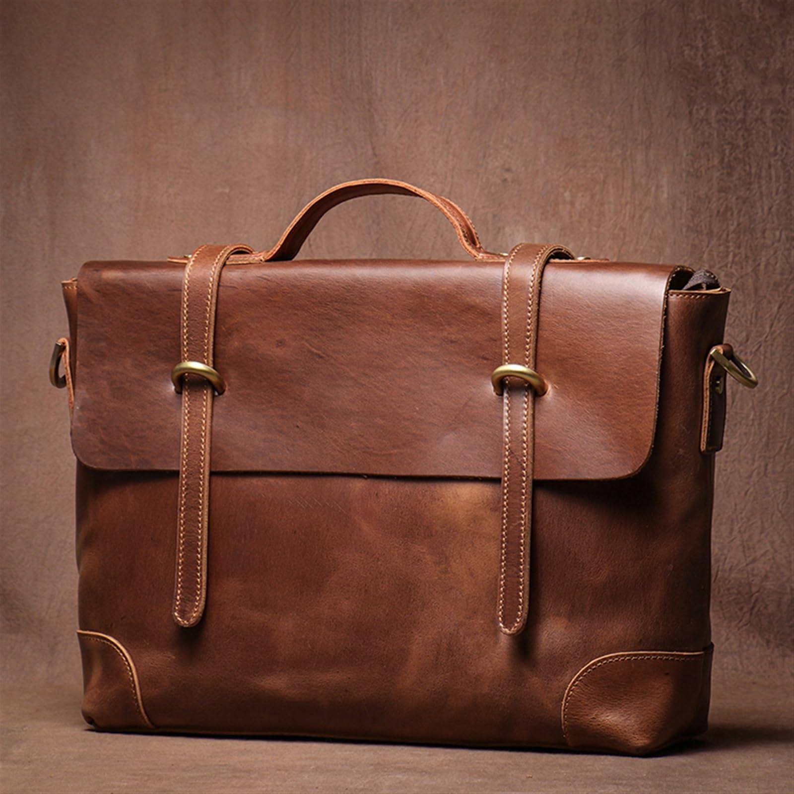 Borsa Per Pc Portatile Valigetta in pelle Borsa da uomo classica a tracolla di lusso Borse for computer ufficio for laptop 15 pollici